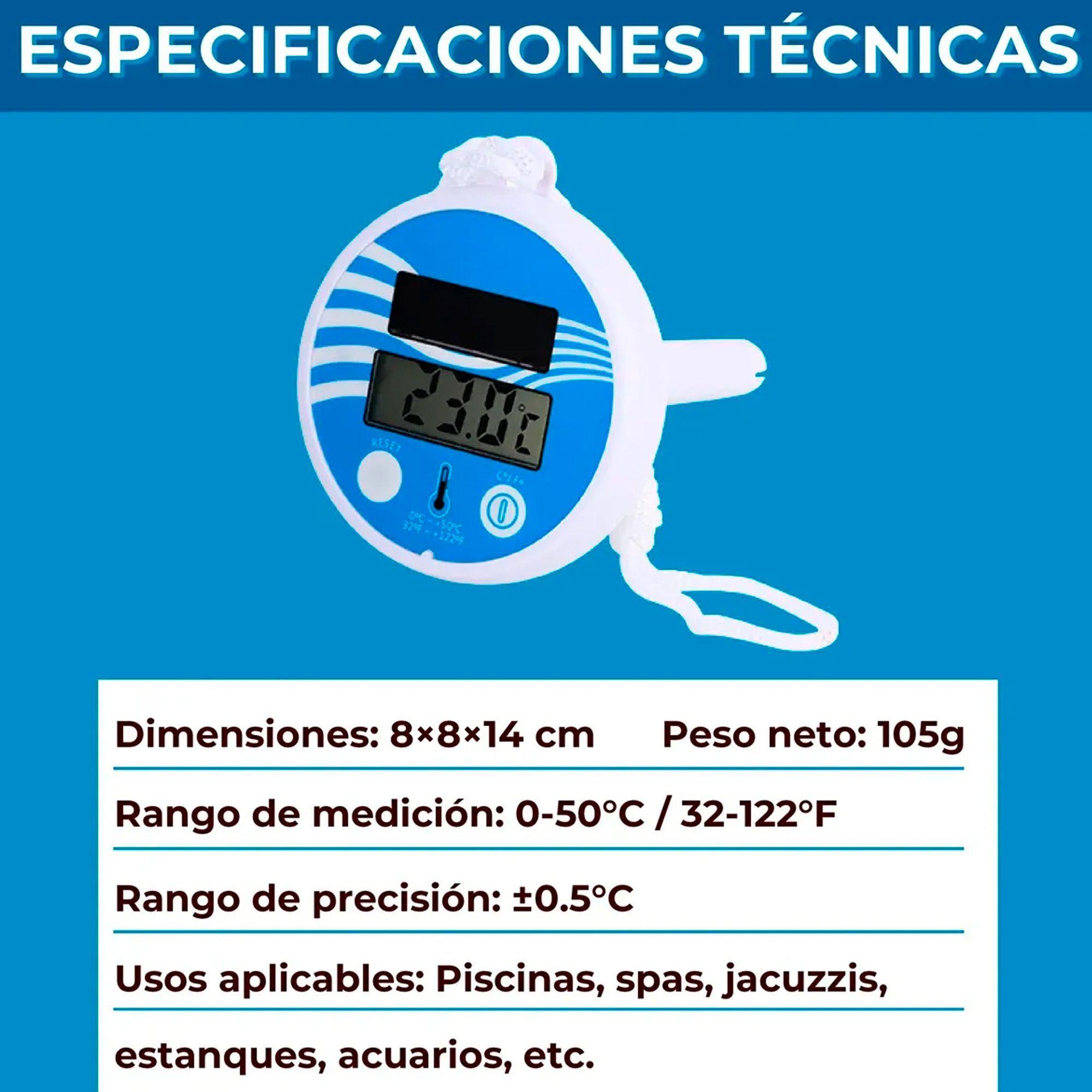 Termómetro Flotante Para Piscina Digital Solar-7