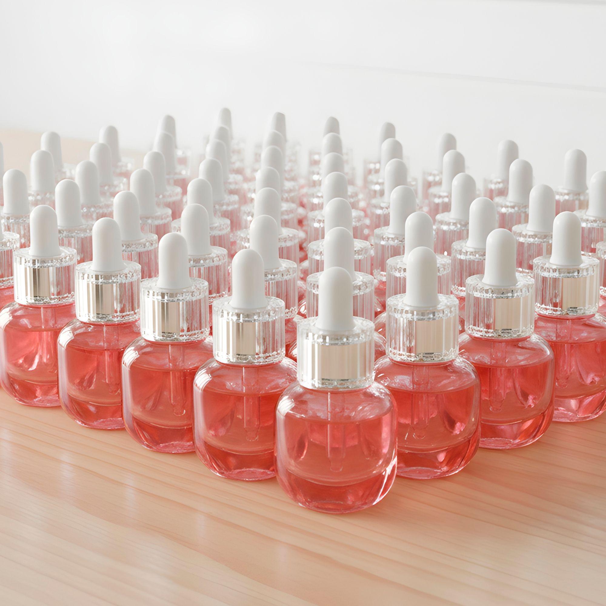 12 Frascos Vidrio Rosa Gotero Pipeta 15ml-4