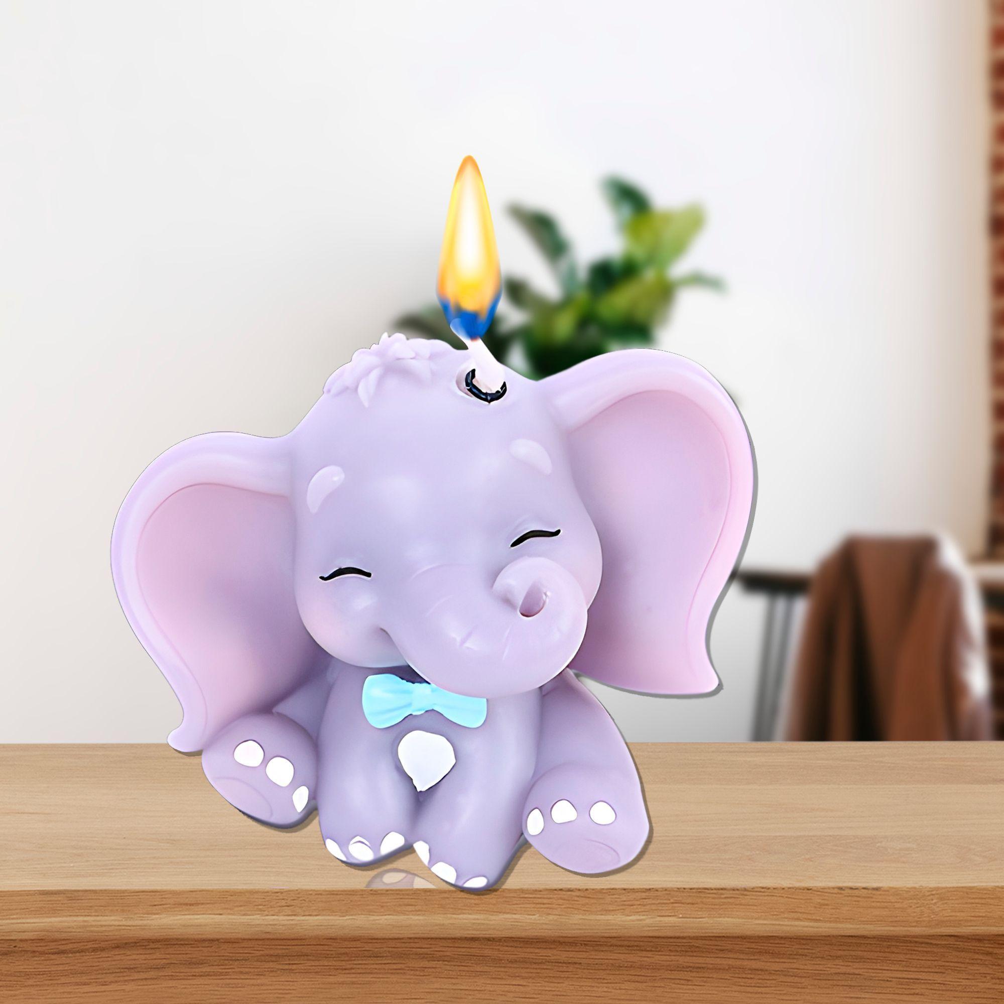 3 Moldes Silicona Velas Aroma Peque o Elefante 8 5 X 6 7 Cm-9