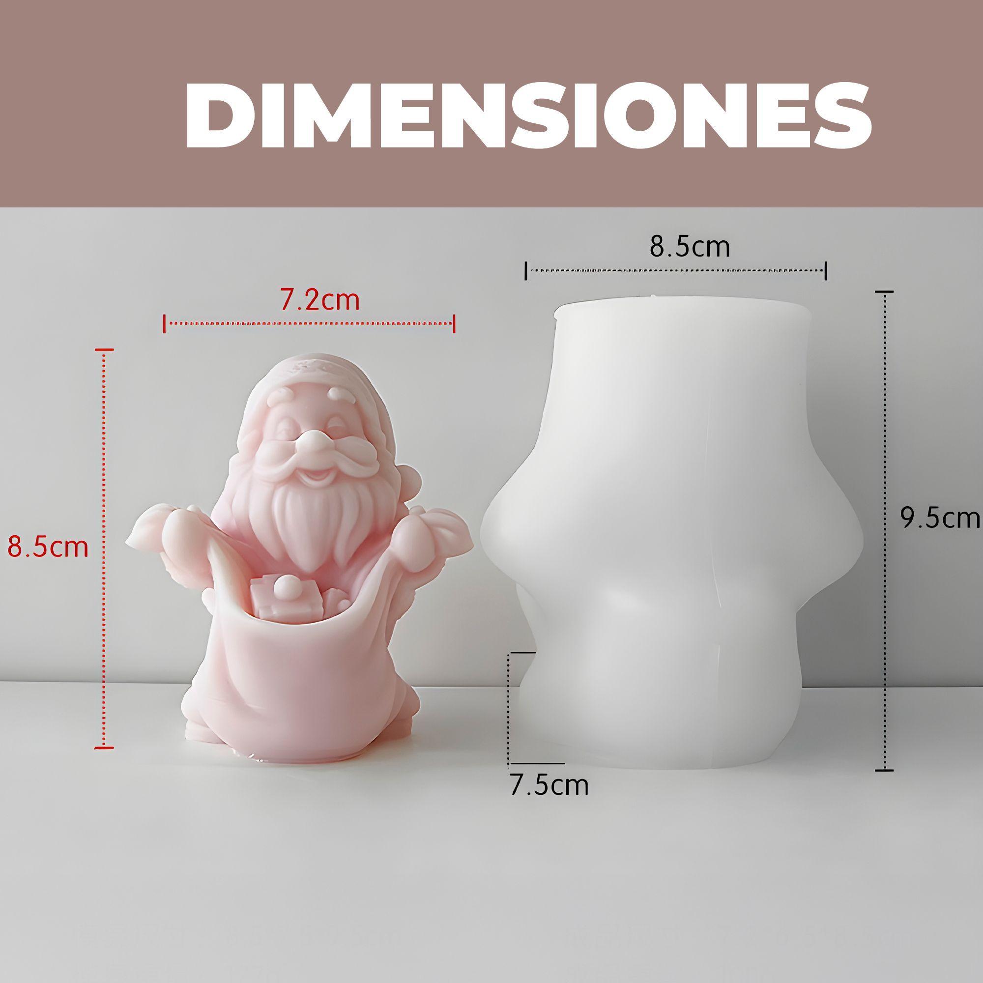 2 Moldes Silicona Viejito Pascuero Bolsa De Regalos Velas-1