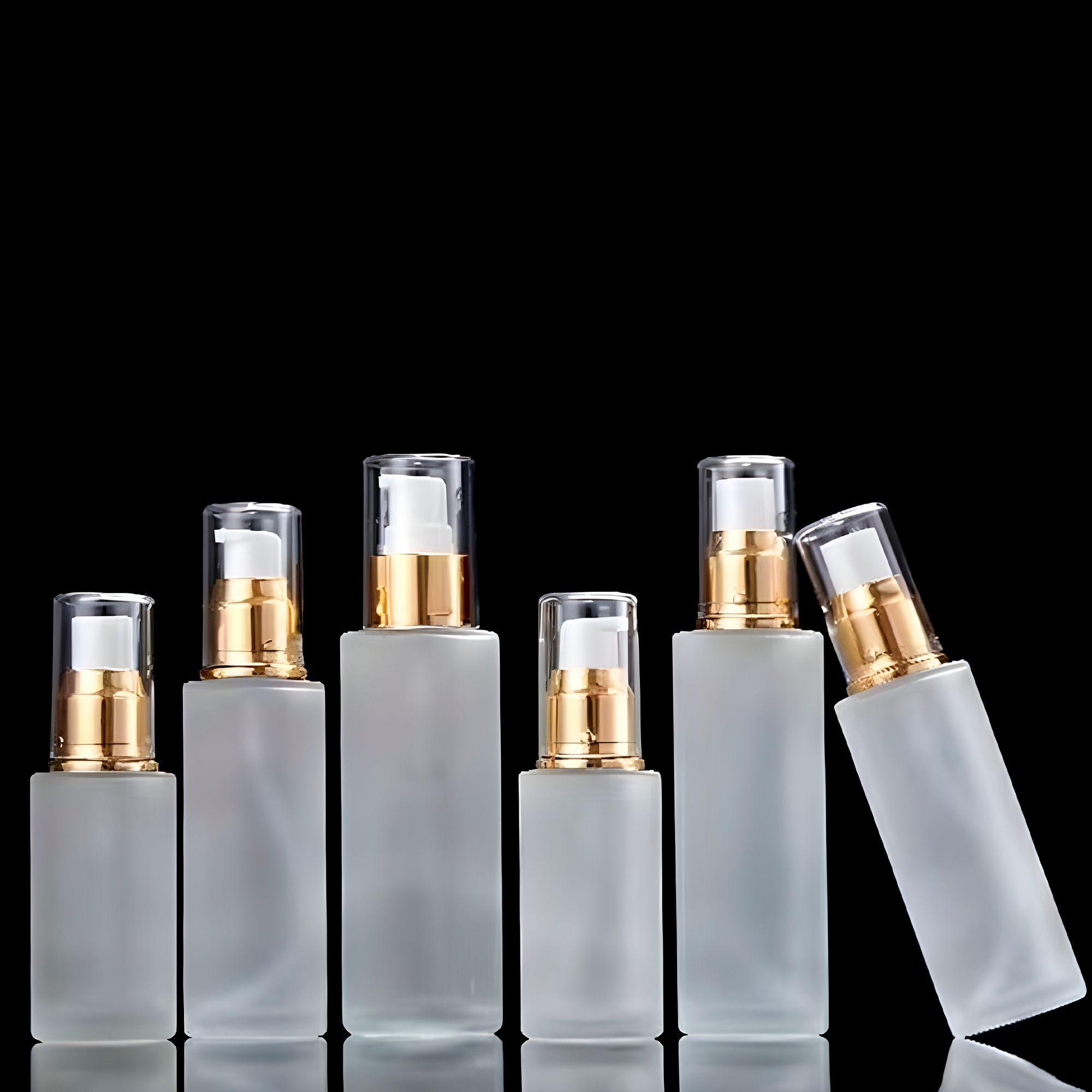 12 Frascos Vidrio Esmerilado Dispensador Bomba Locion 40ml-3