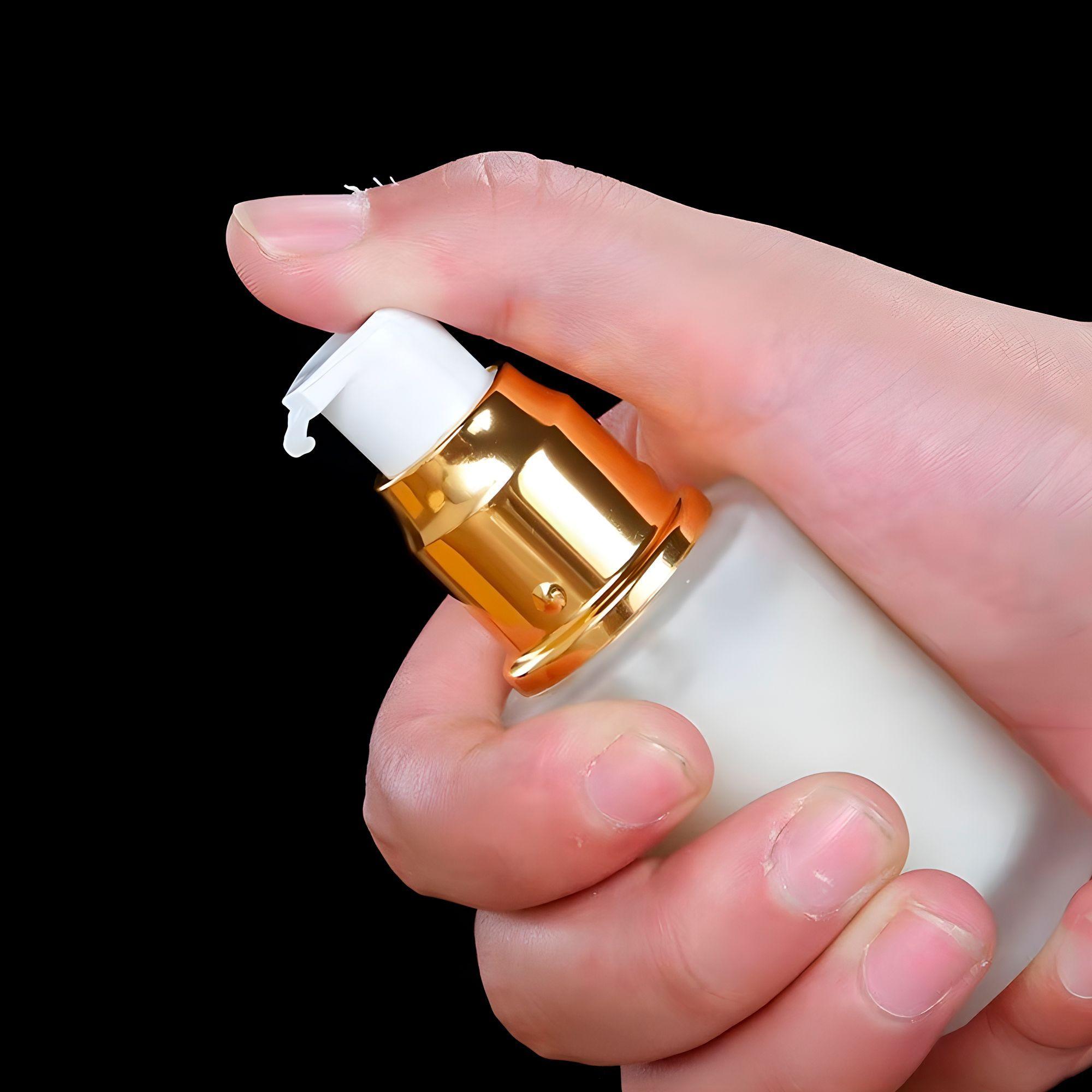 12 Frascos Vidrio Esmerilado Dispensador Bomba Locion 40ml-4