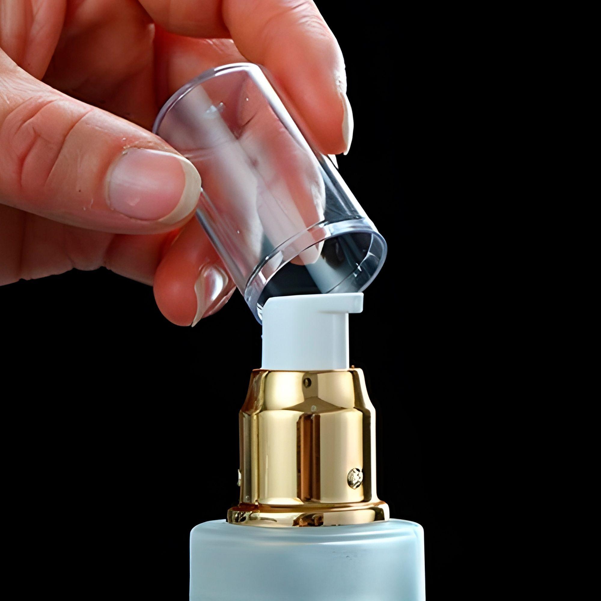 12 Frascos Vidrio Esmerilado Dispensador Bomba Locion 40ml-5