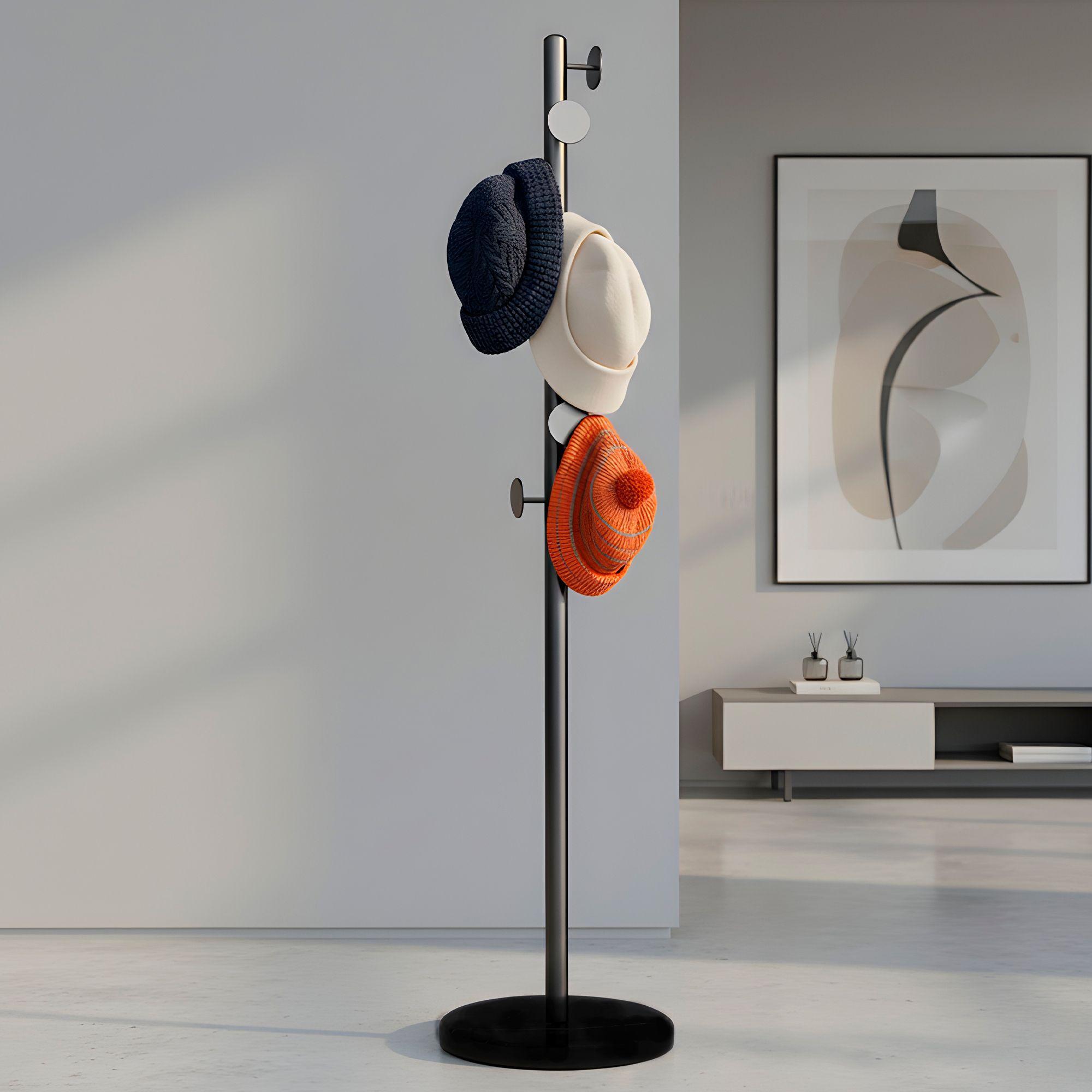 Perchero Colgador Pie Base Metal Perchas Circular 170x30 Cm-9