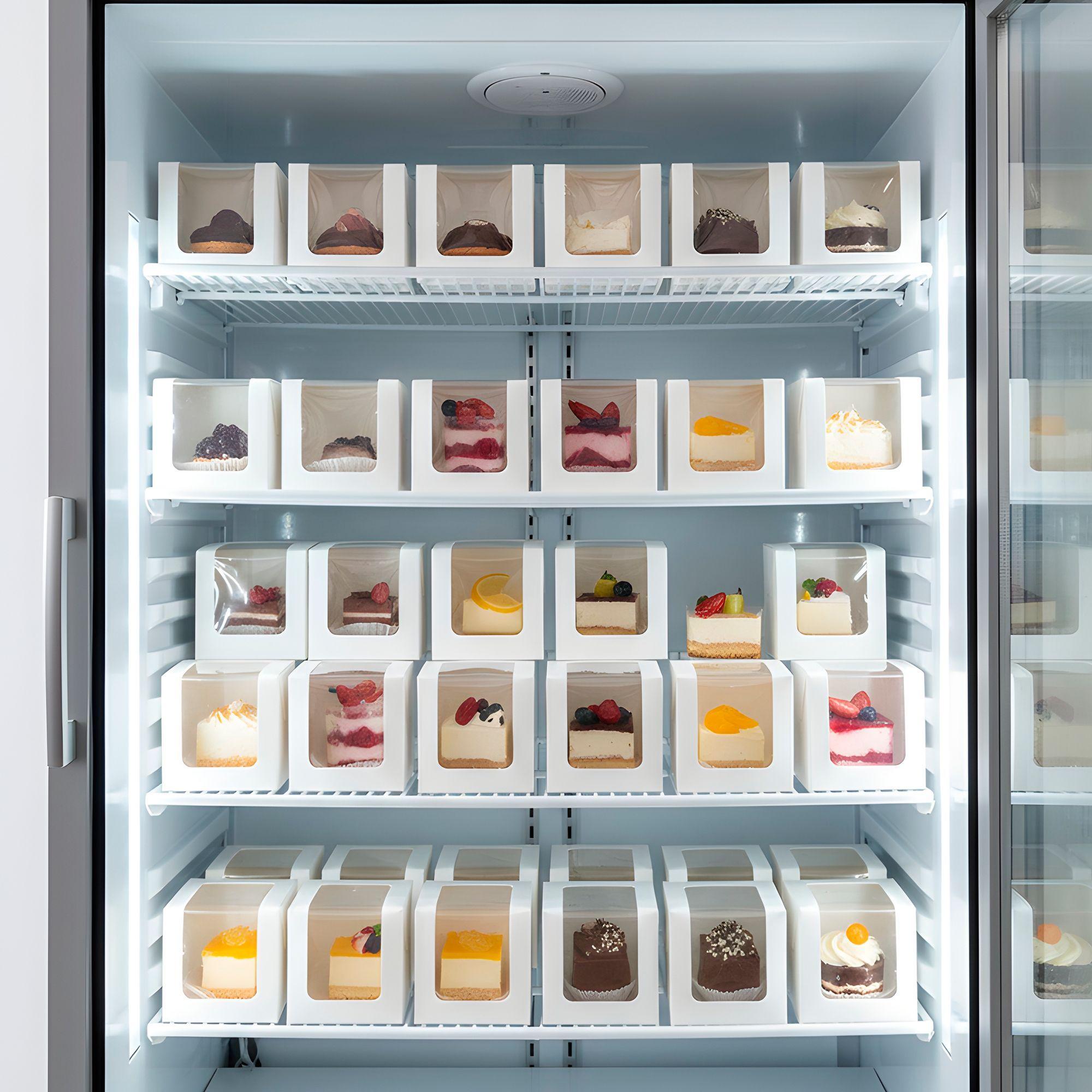 40 Cajas Blancas Kraft Dulces Tortas Cupcake Visor 8 5x8 5cm-8