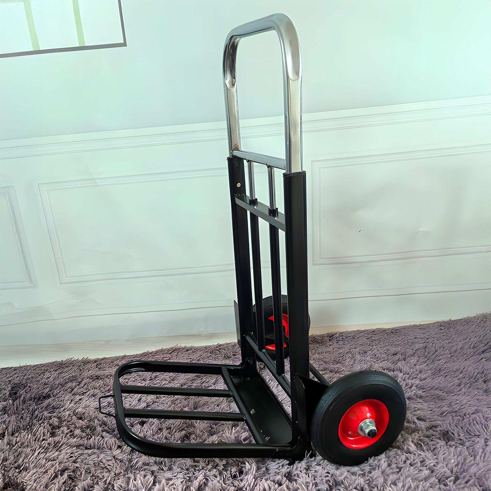 Carro Plegable De Carga Aluminio Tipo Yegua 120 Kilos Máximo-2