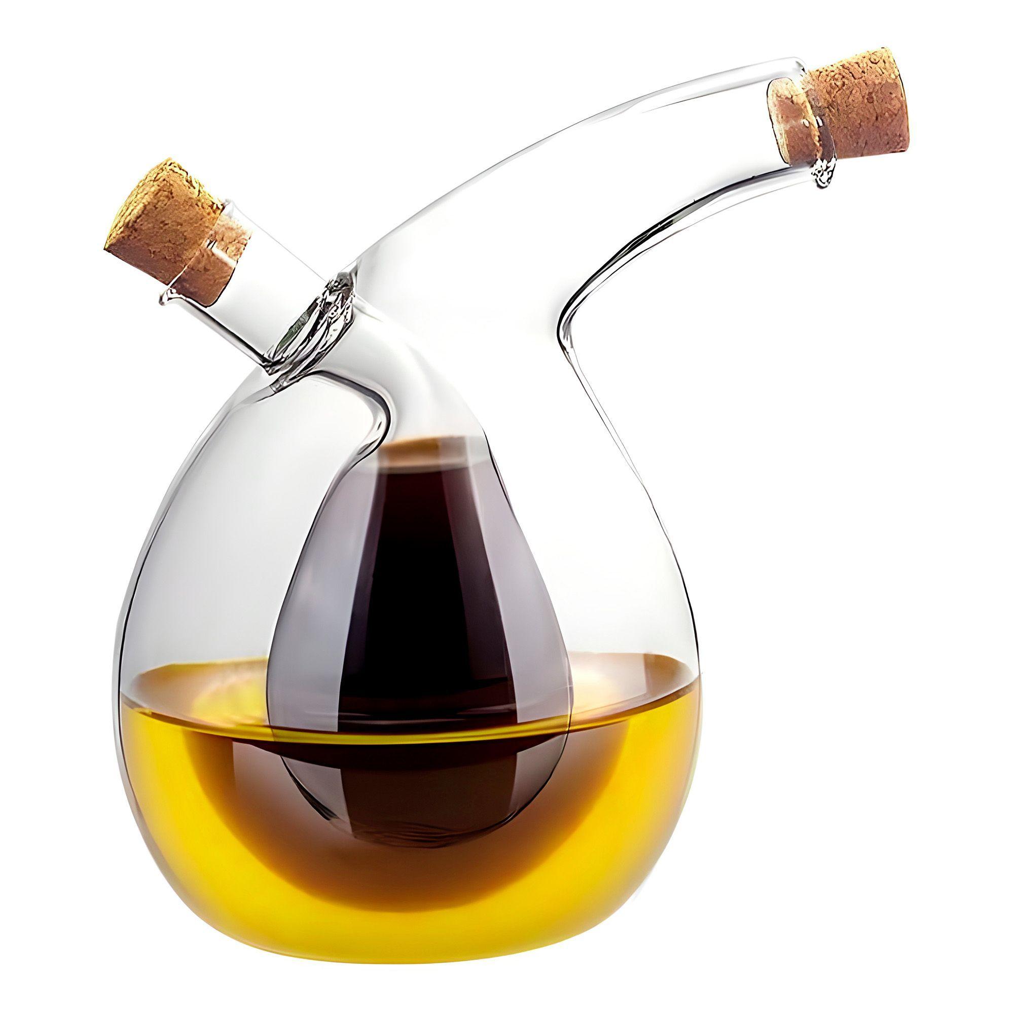 Aceitero Vinagrero Alcuza Botella Dispensador Aceite Oliva Vinagre 480ml-0