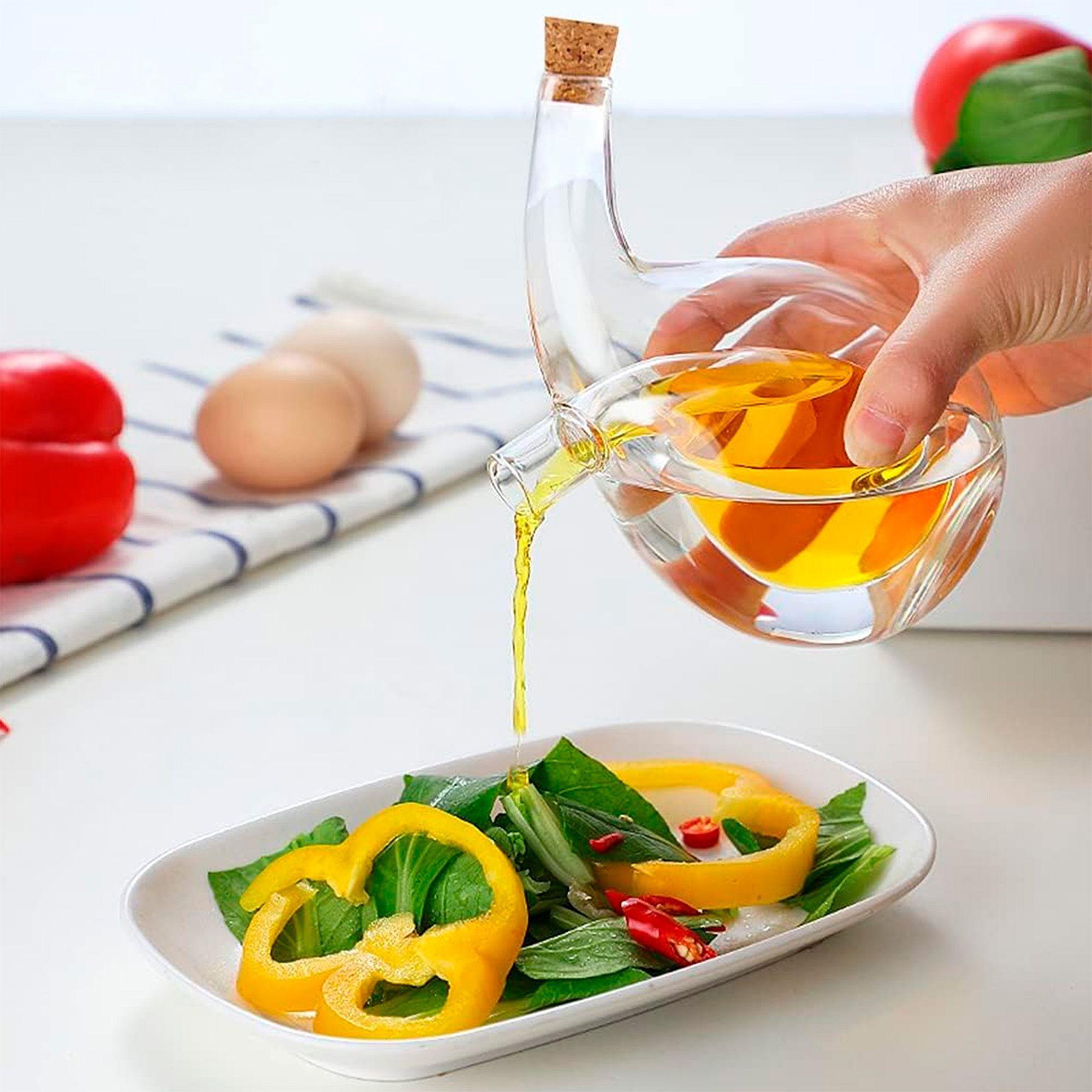 Aceitero Vinagrero Alcuza Botella Dispensador Aceite Oliva Vinagre 480ml-1