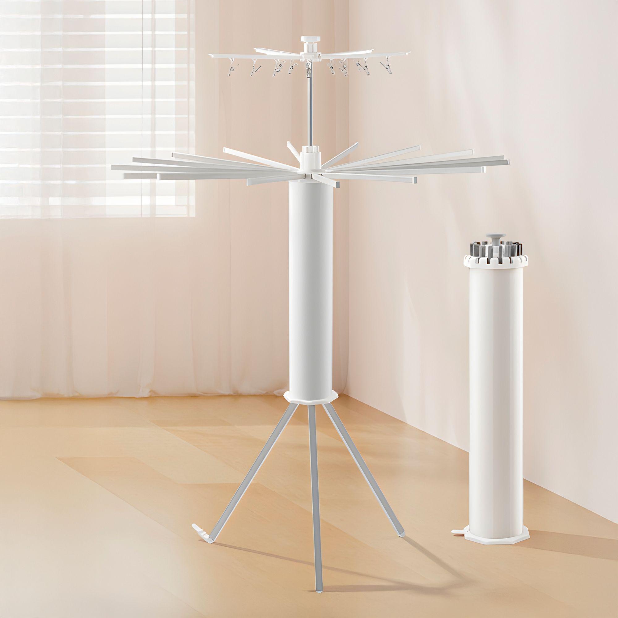 Tendedero Secarropas Metalico Plegable Cilindro 16 Varas-1