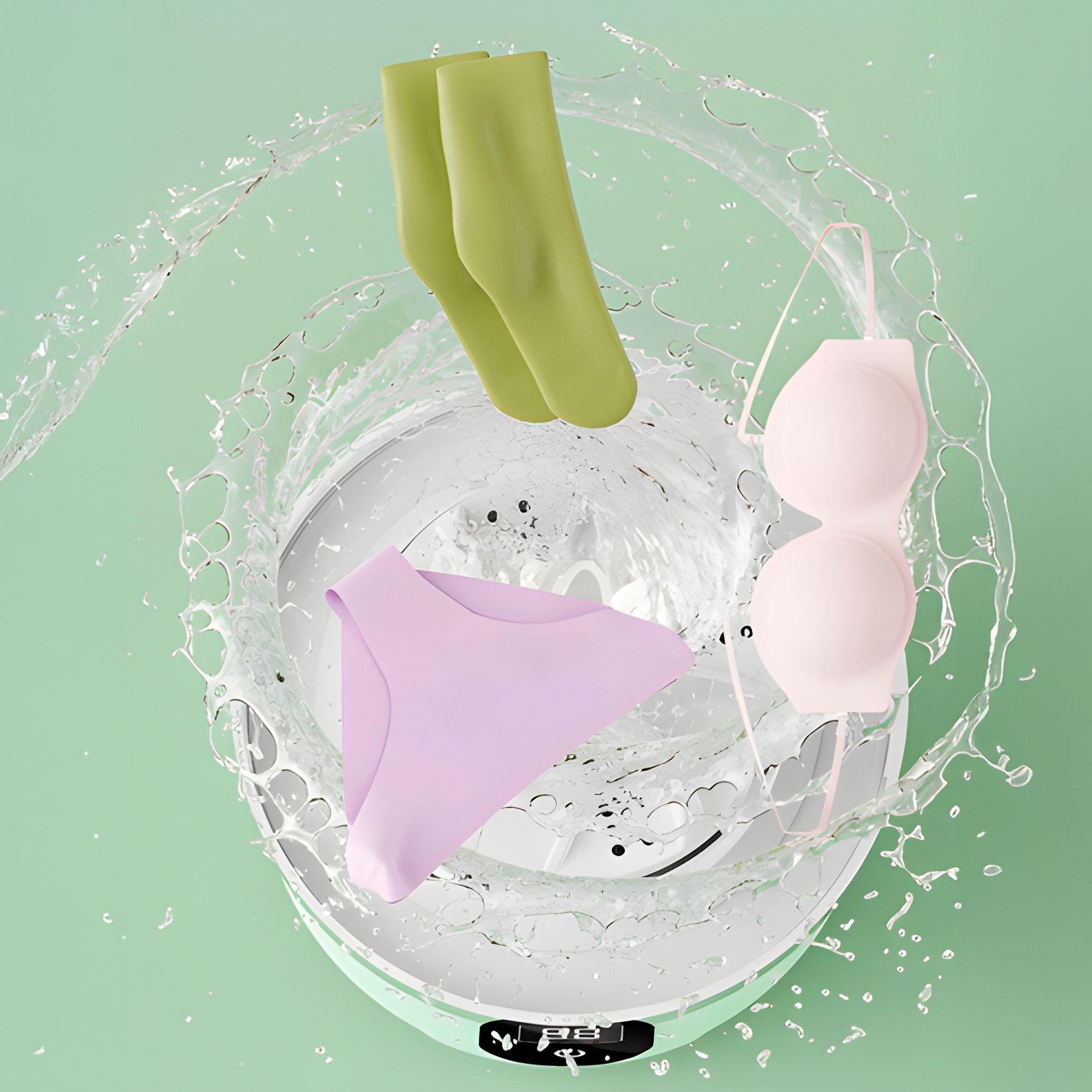 Mini Lavadora Portátil Recargable Ropa De Bebé Colores 1 Lt-3