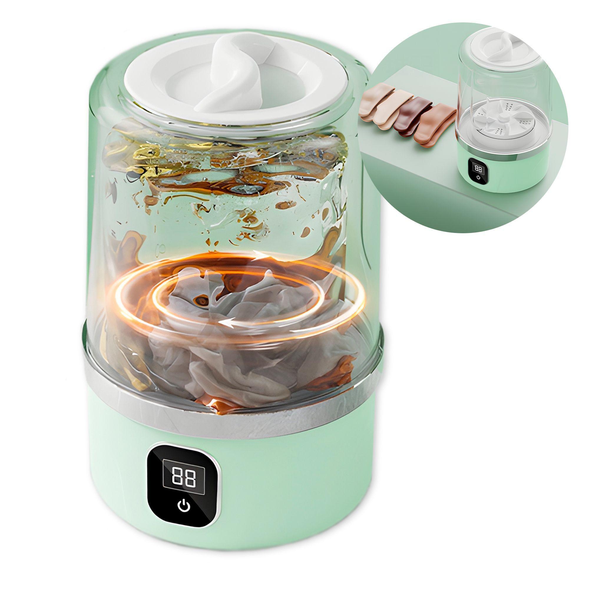 Mini Lavadora Portátil Recargable Ropa De Bebé Colores 1 Lt-0