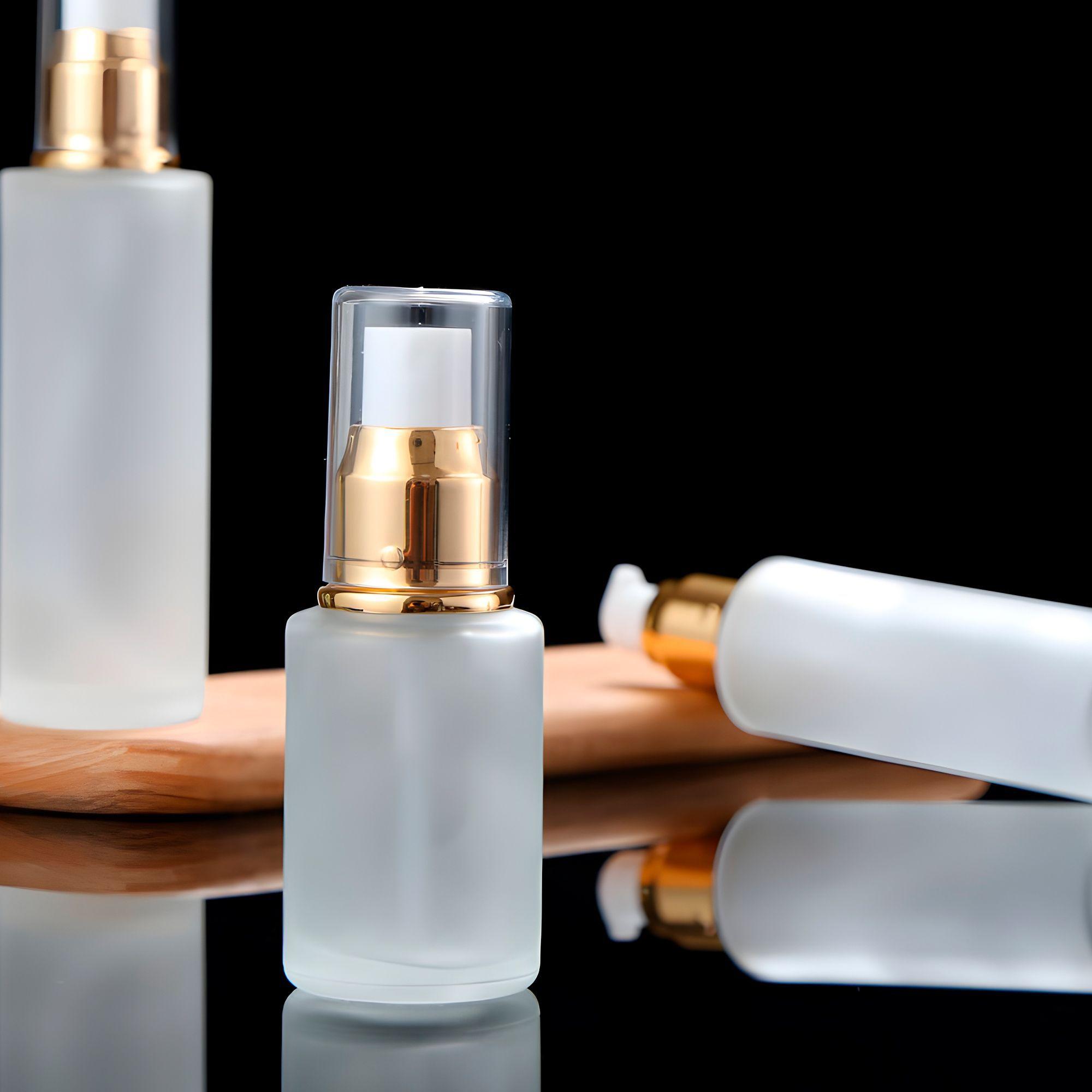 12 Frascos Vidrio Esmerilado Dispensador Bomba Loci n 50ml-6