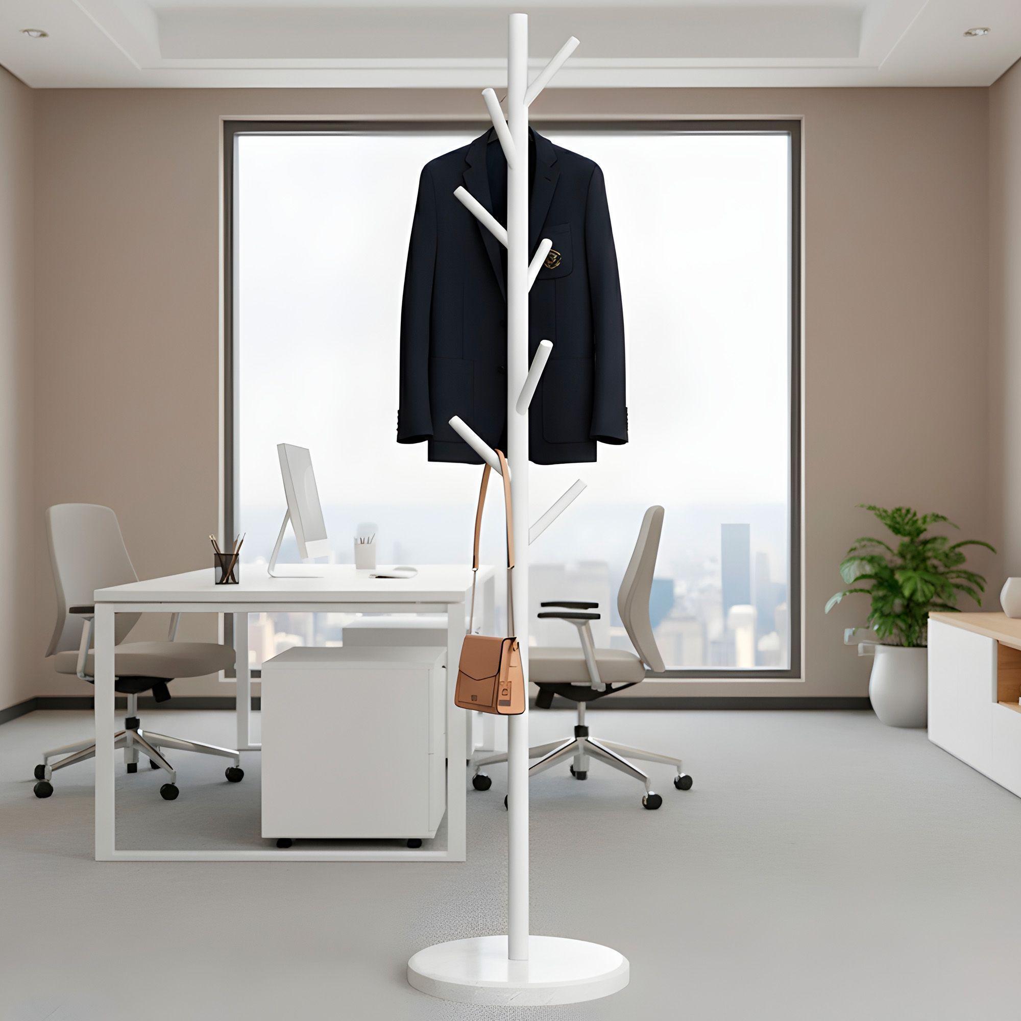 Perchero Colgador De Pie Metal Ropa Cilindrico 170x30 Cm-8