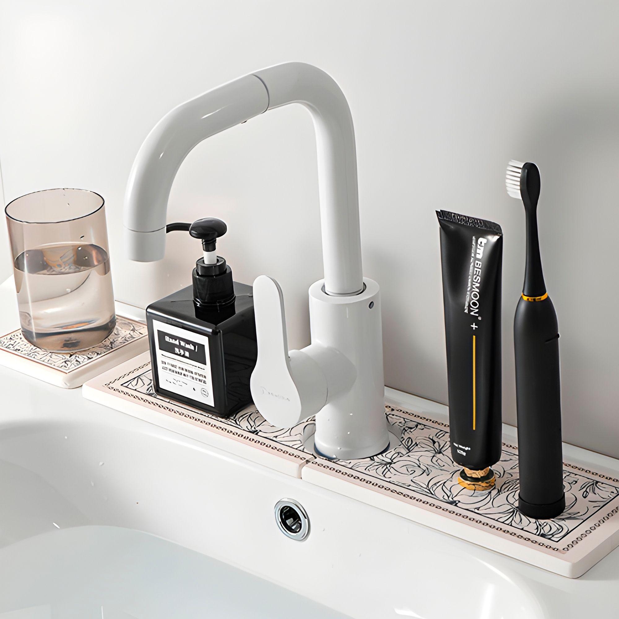 Base Lavamanos Absorbente Baño Diatomita 40x10cm-2