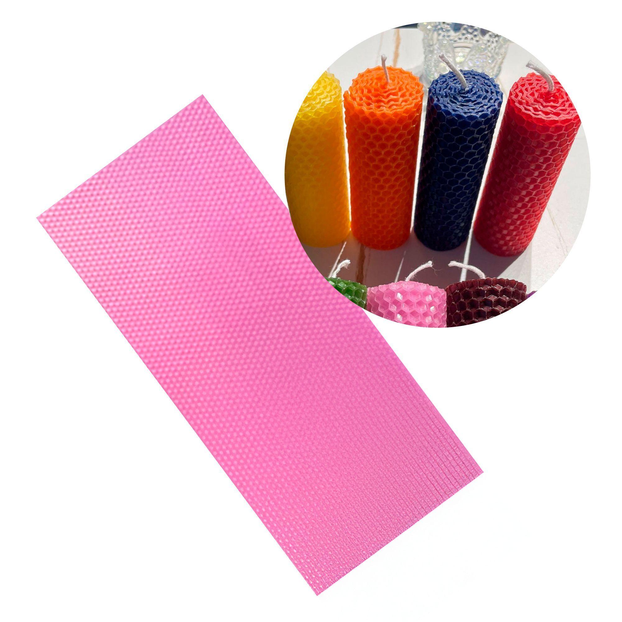 12 Laminas Cera Abejas Para Velas Diy 10x40 Cm Colores-0