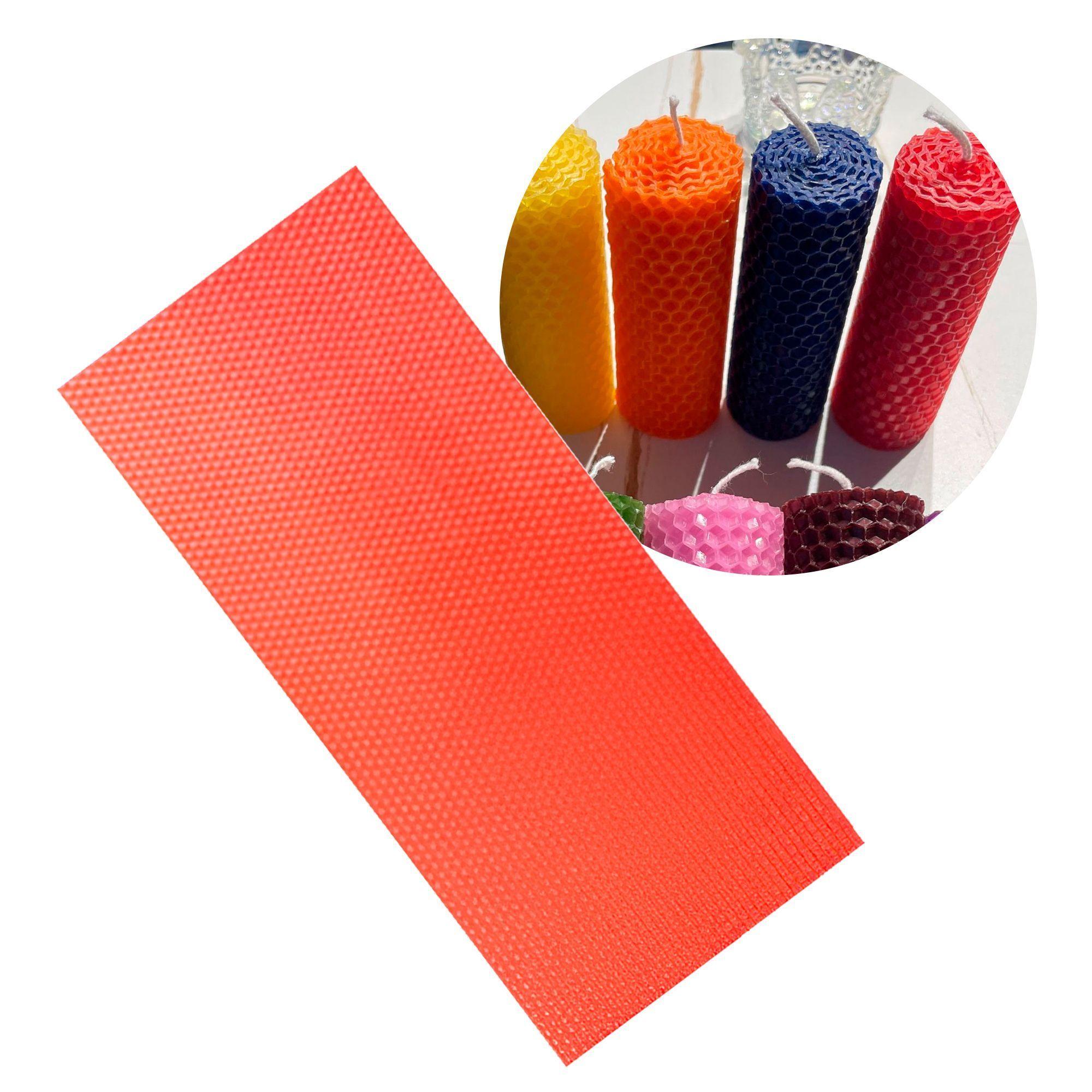 12 Laminas Cera Abejas Para Velas Diy 10x40 Cm Colores-0