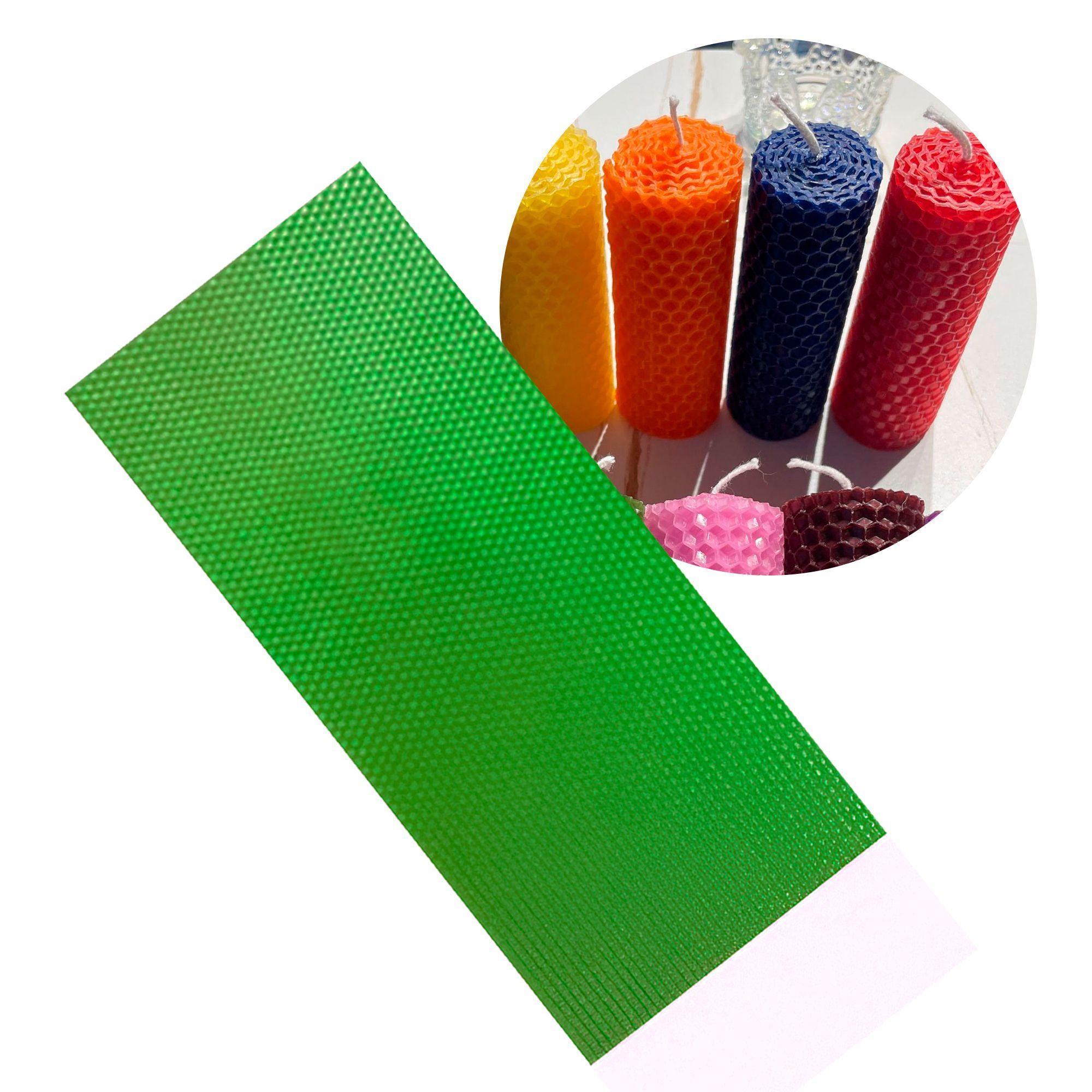 12 Laminas Cera Abejas Para Velas Diy 10x40 Cm Colores-0