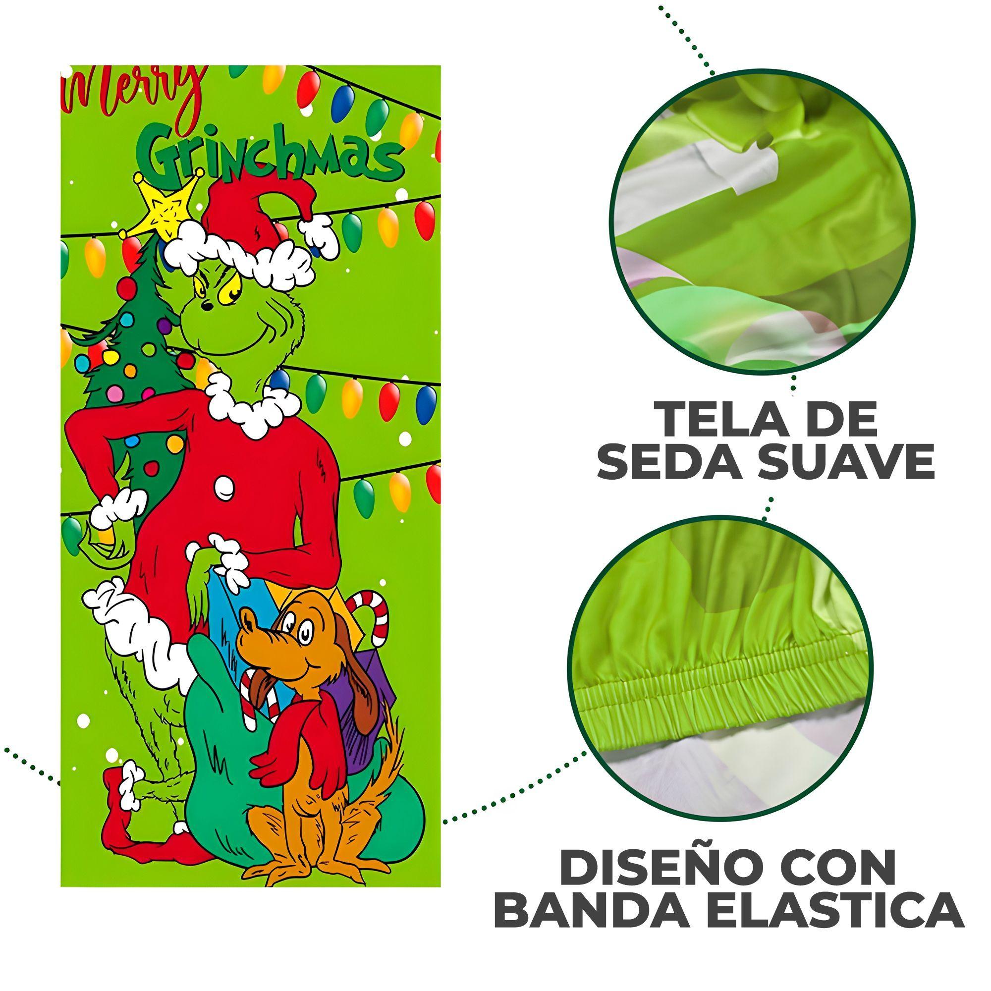 Funda Puerta Navide a Grich Viejito Pascuero 210x90 Cm-7