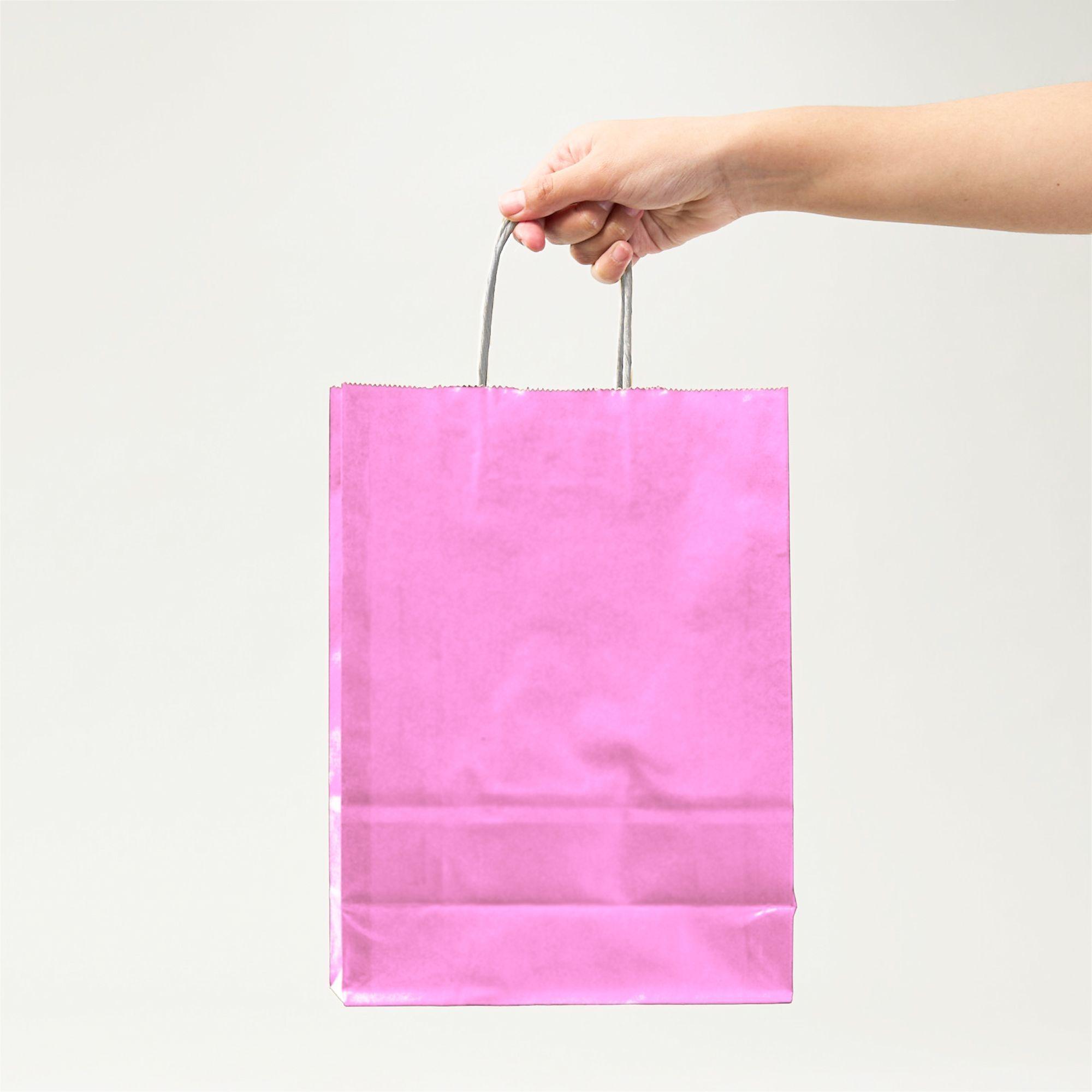Bolsa Papel Kraft Ecologica Degradable 21x11x27 Cm Pack X100-2