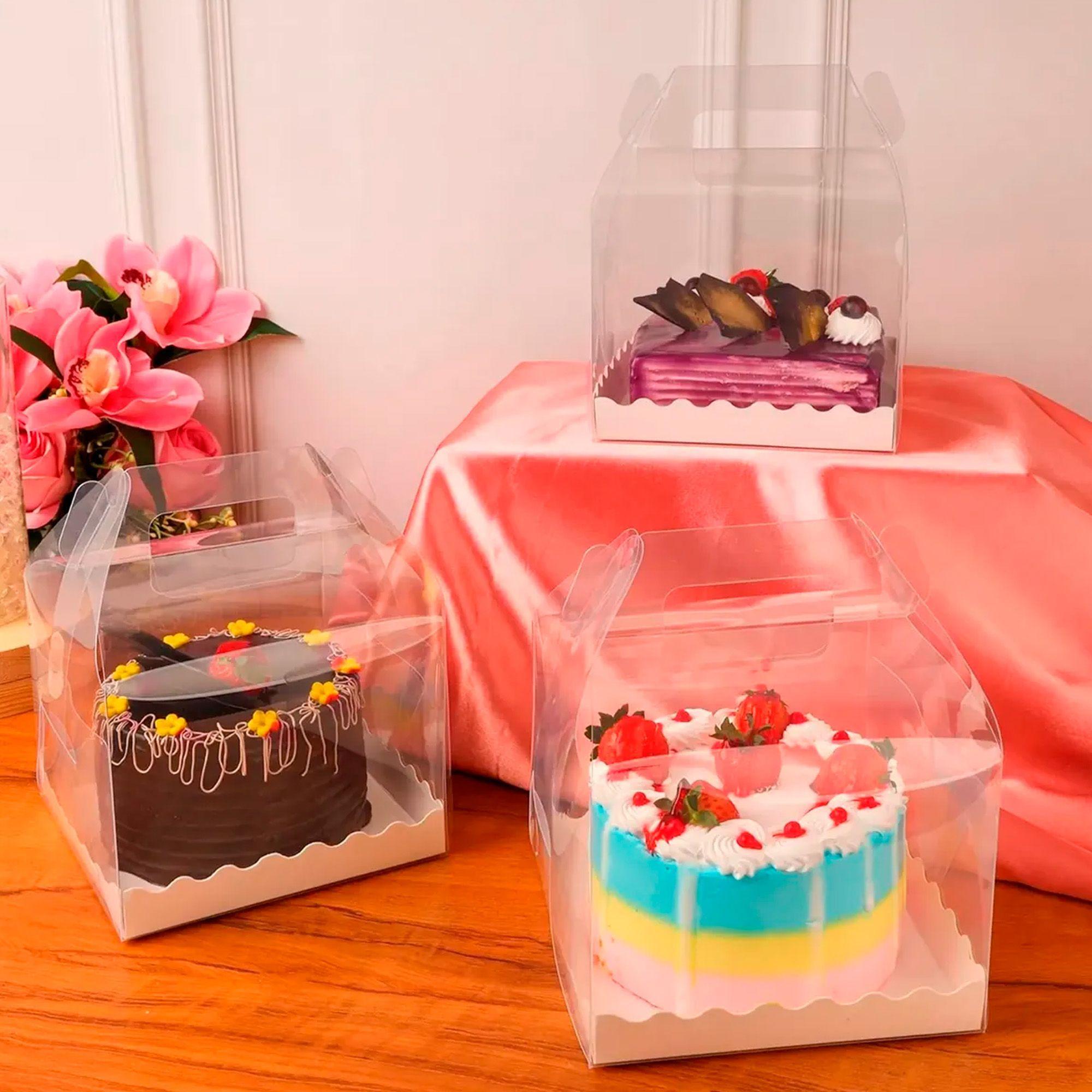 Cajas Transparentes De Acetato Para Velas Pastel 16x12cm X10-1