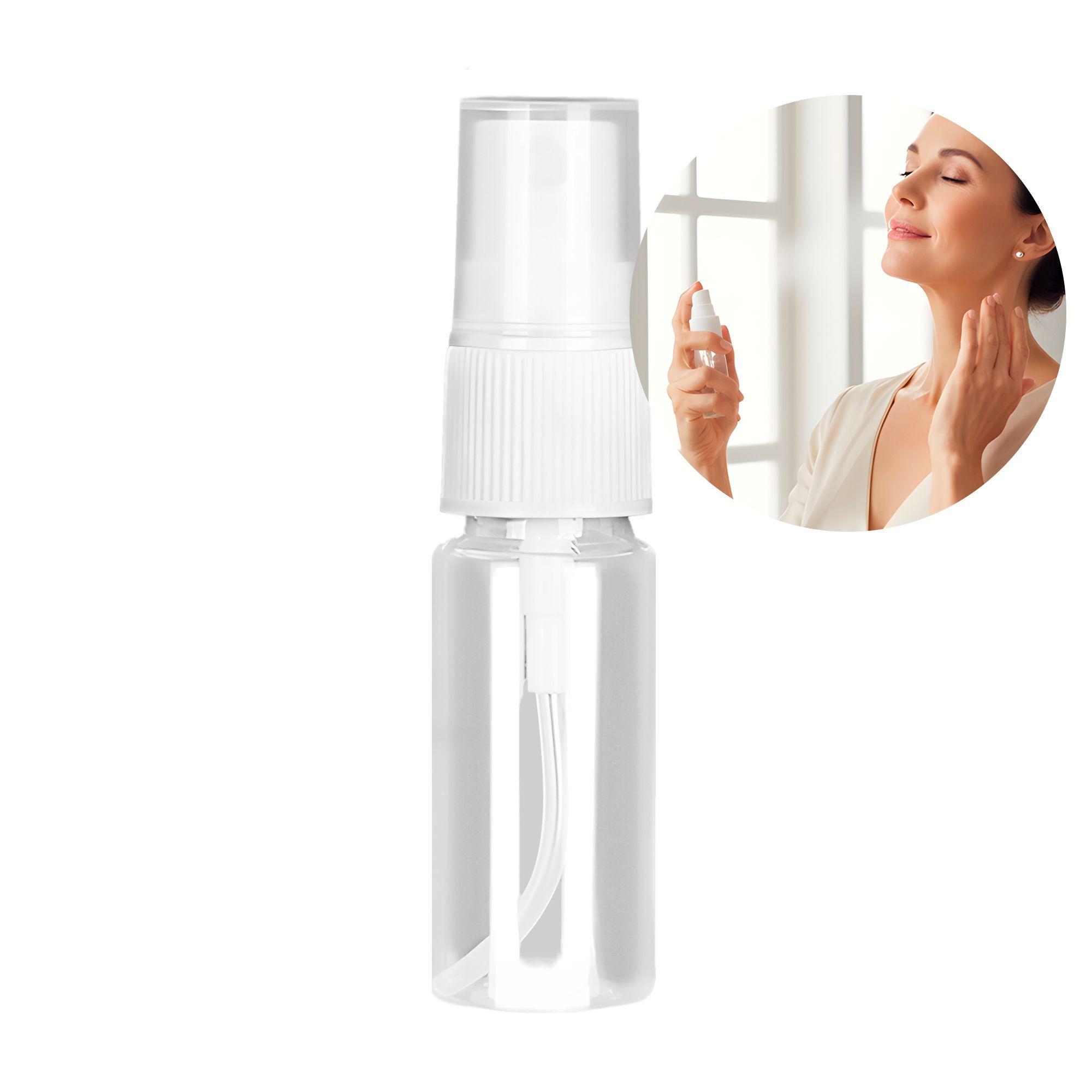 20 Frascos Plásticos Válvula Spray Liquido Transparente 15ml-0