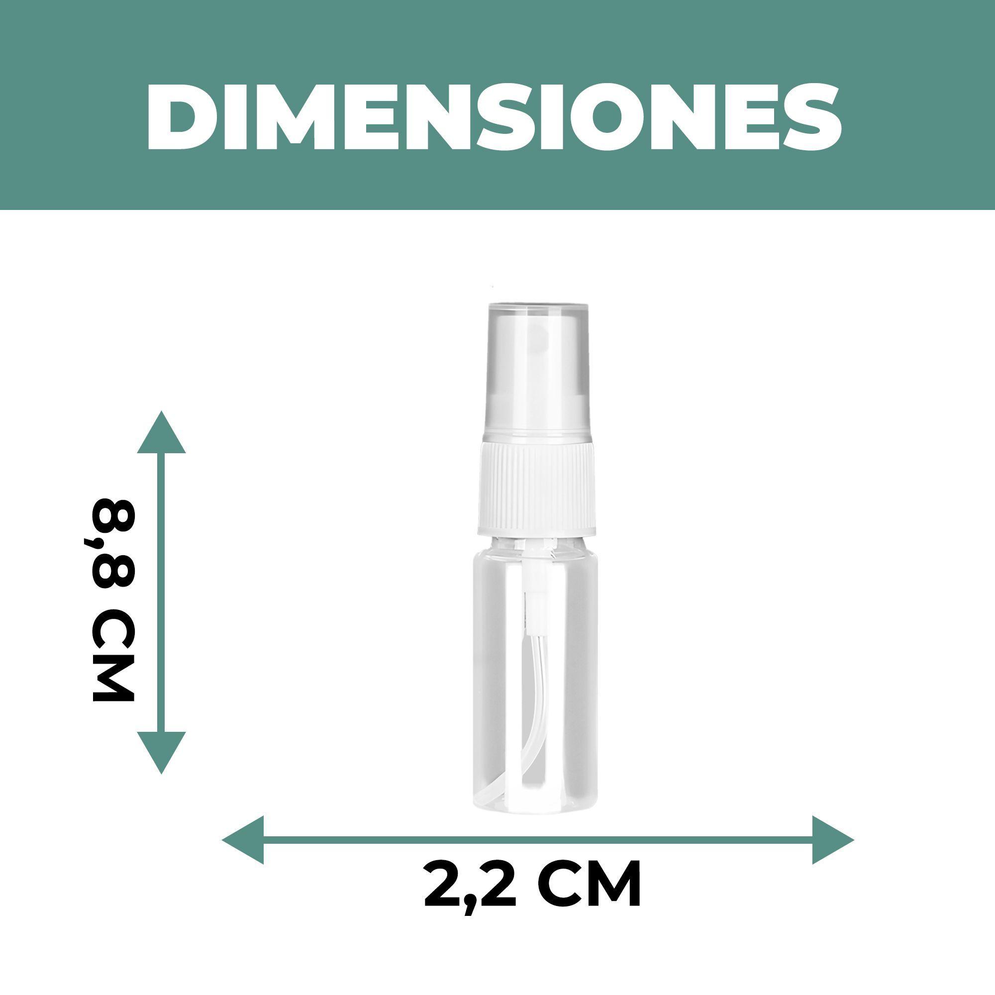 20 Frascos Plásticos Válvula Spray Liquido Transparente 15ml-1