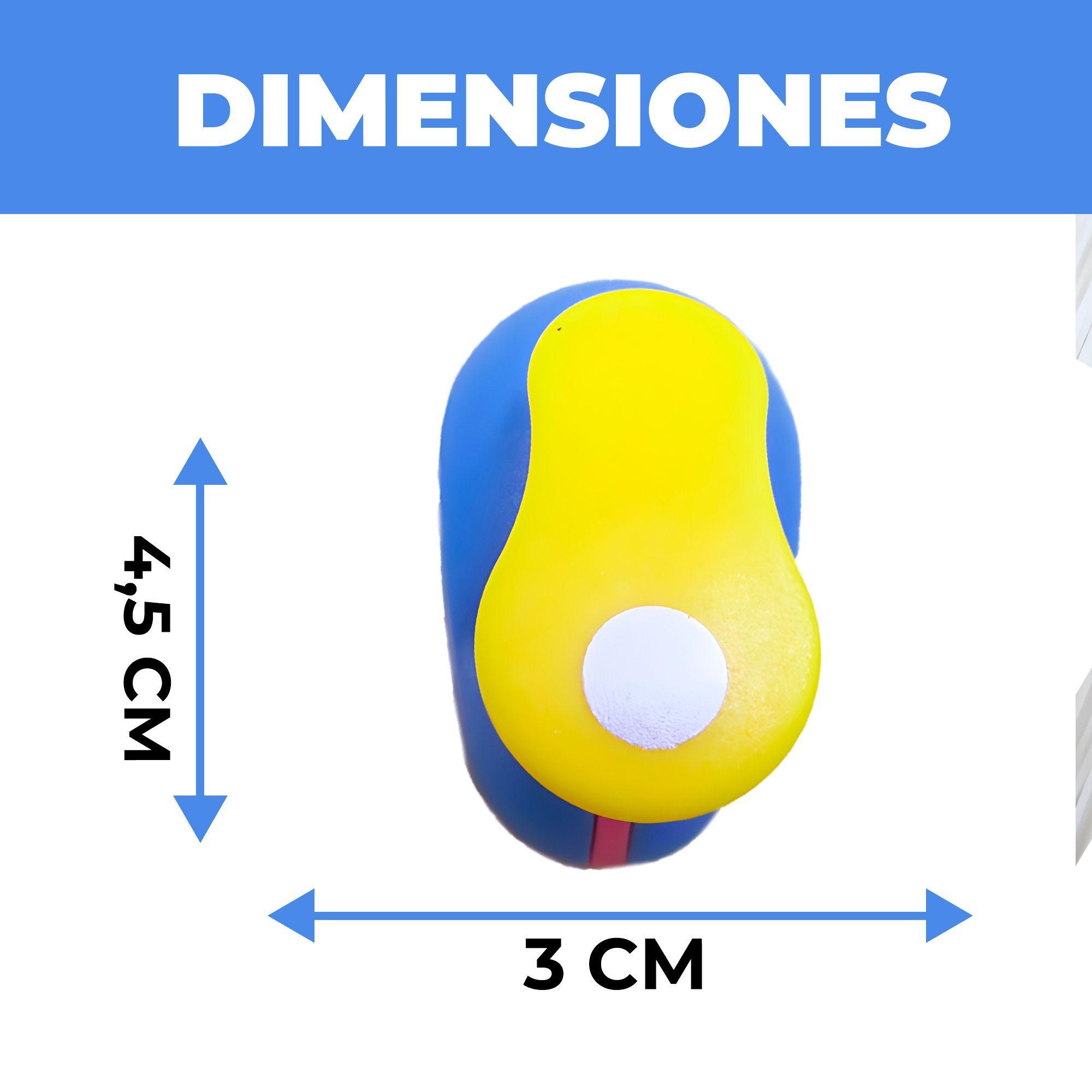 3 Perforadoras De Papel Circular Agujeros Manualidades Arte-1
