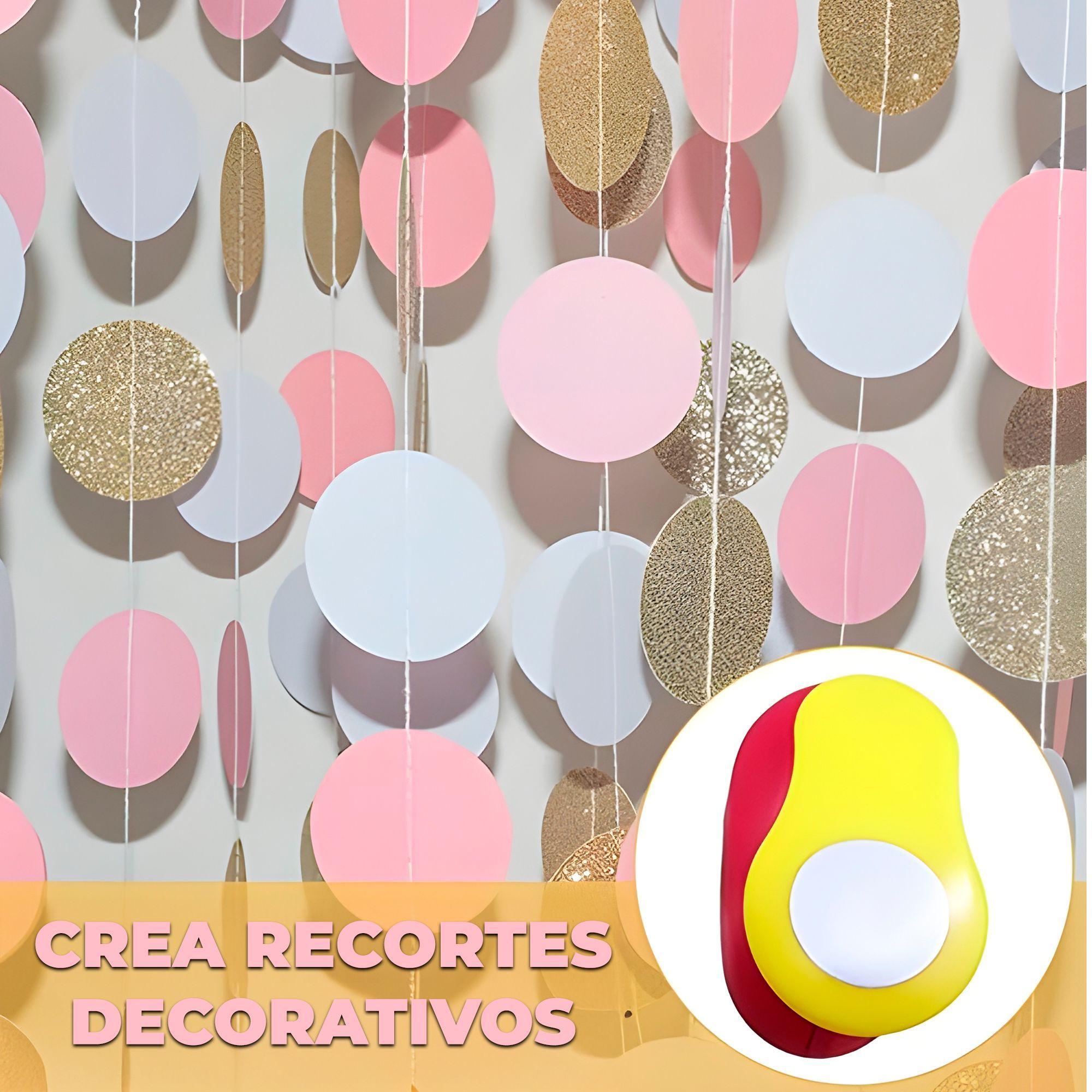 3 Perforadoras De Papel Circular Agujeros Manualidades Arte-8