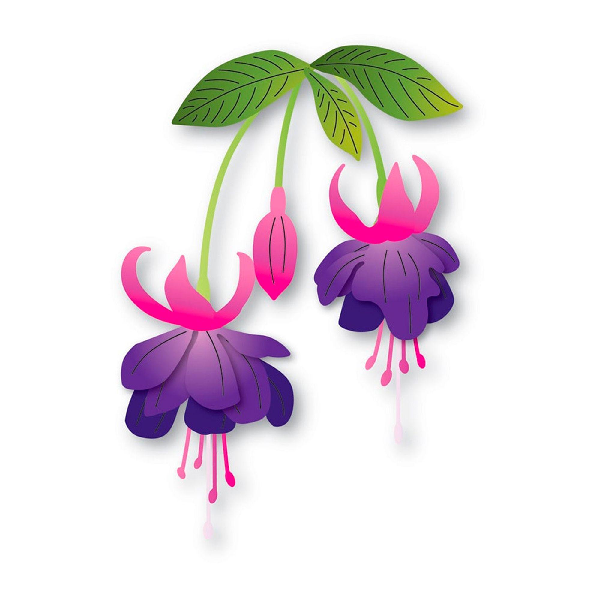 Troquel De Corte Metalico Hojas Tallos Flores Plantilla-2