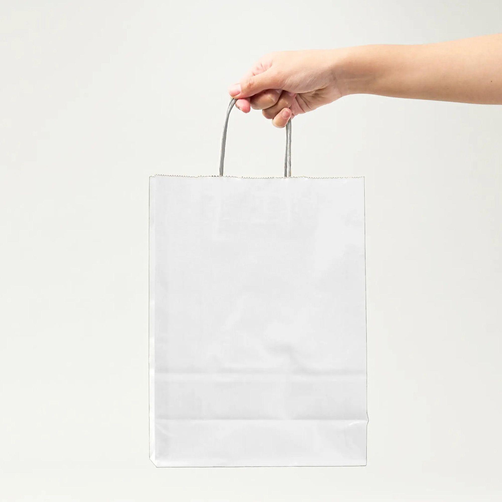 Bolsa Papel Kraft Ecologica Degradable 15x8x21 Cm Pack X100-4