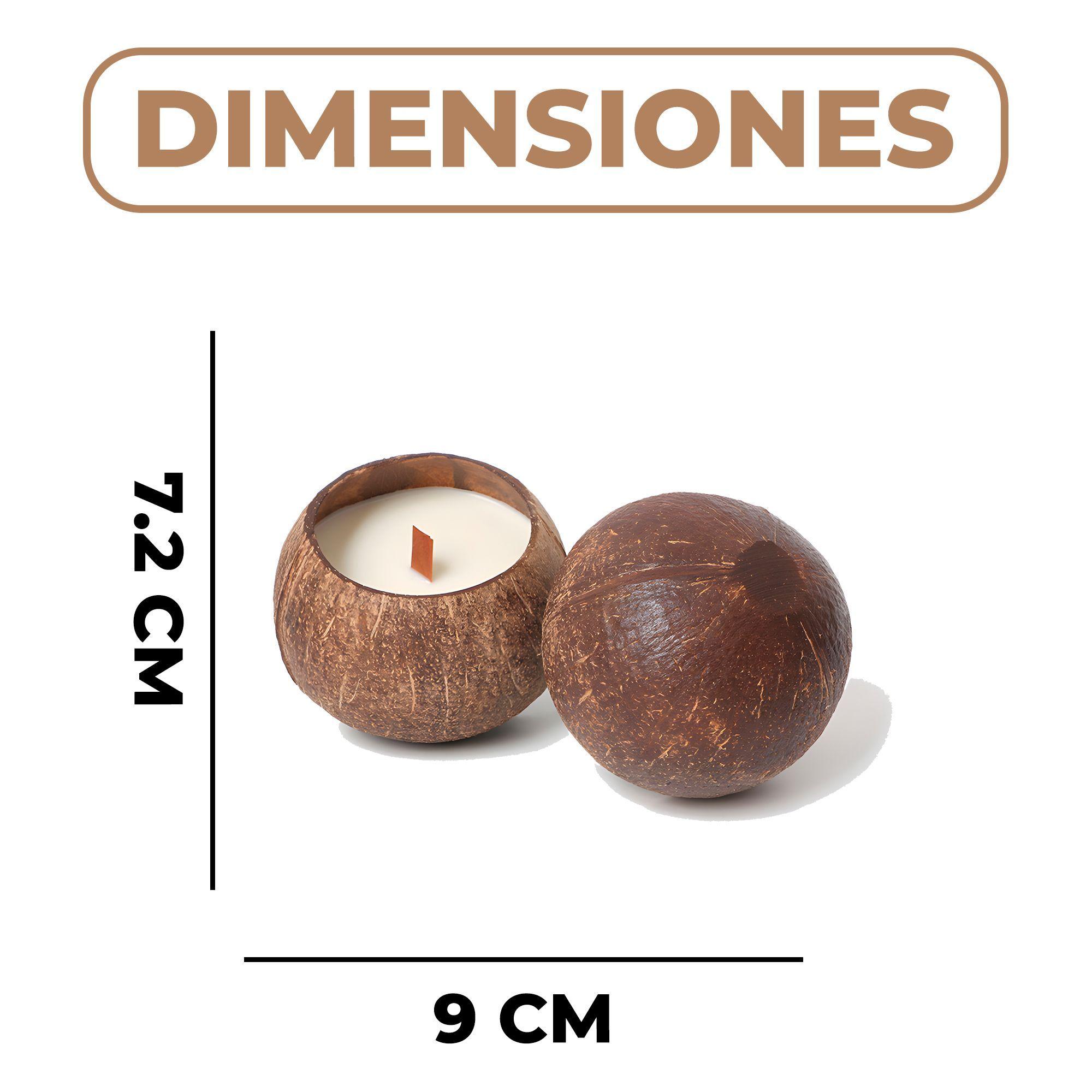 5 Cuencos Coco Cascara Velas Aroma Creativo Decoraci n 400ml-1