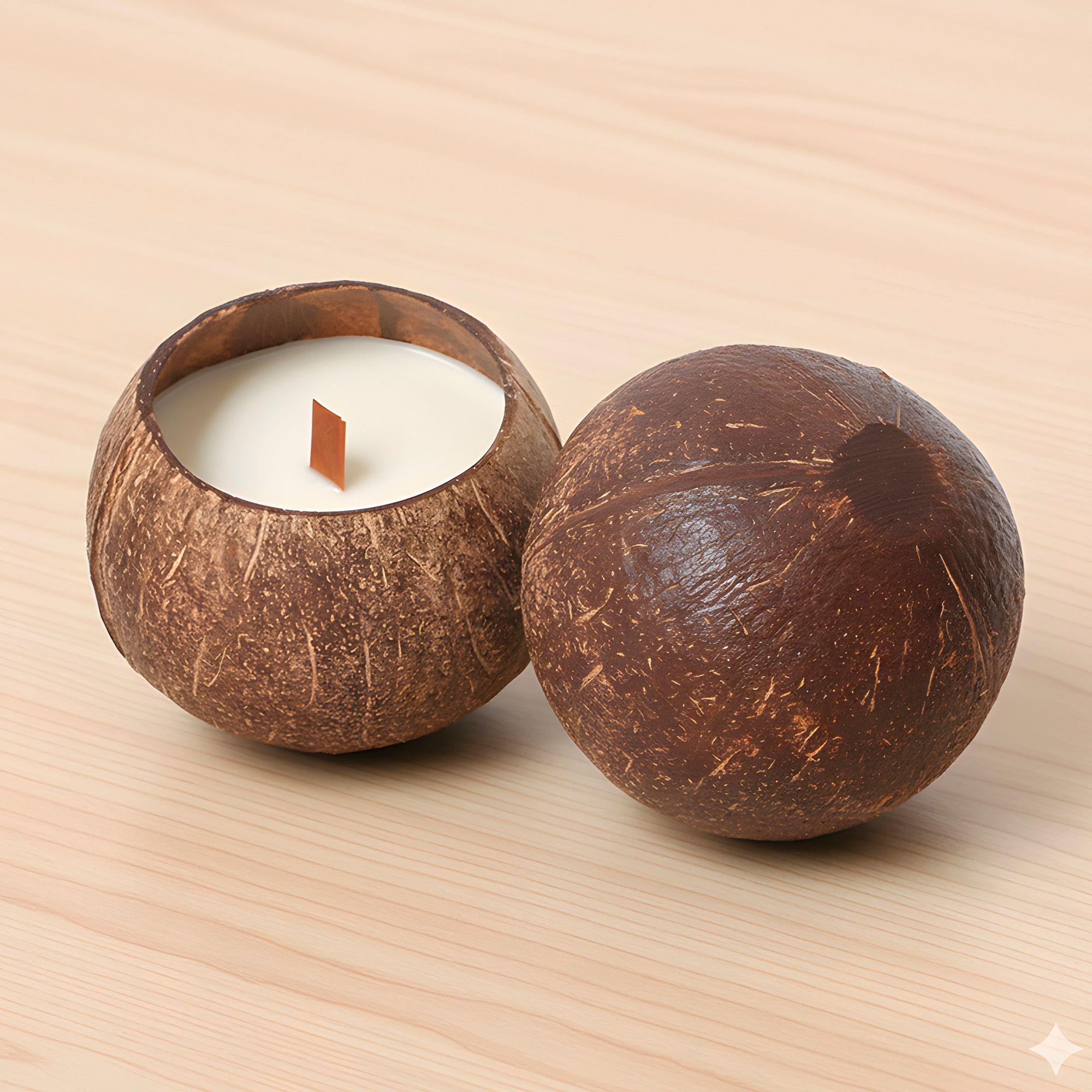 5 Cuencos Coco Cascara Velas Aroma Creativo Decoraci n 400ml-4