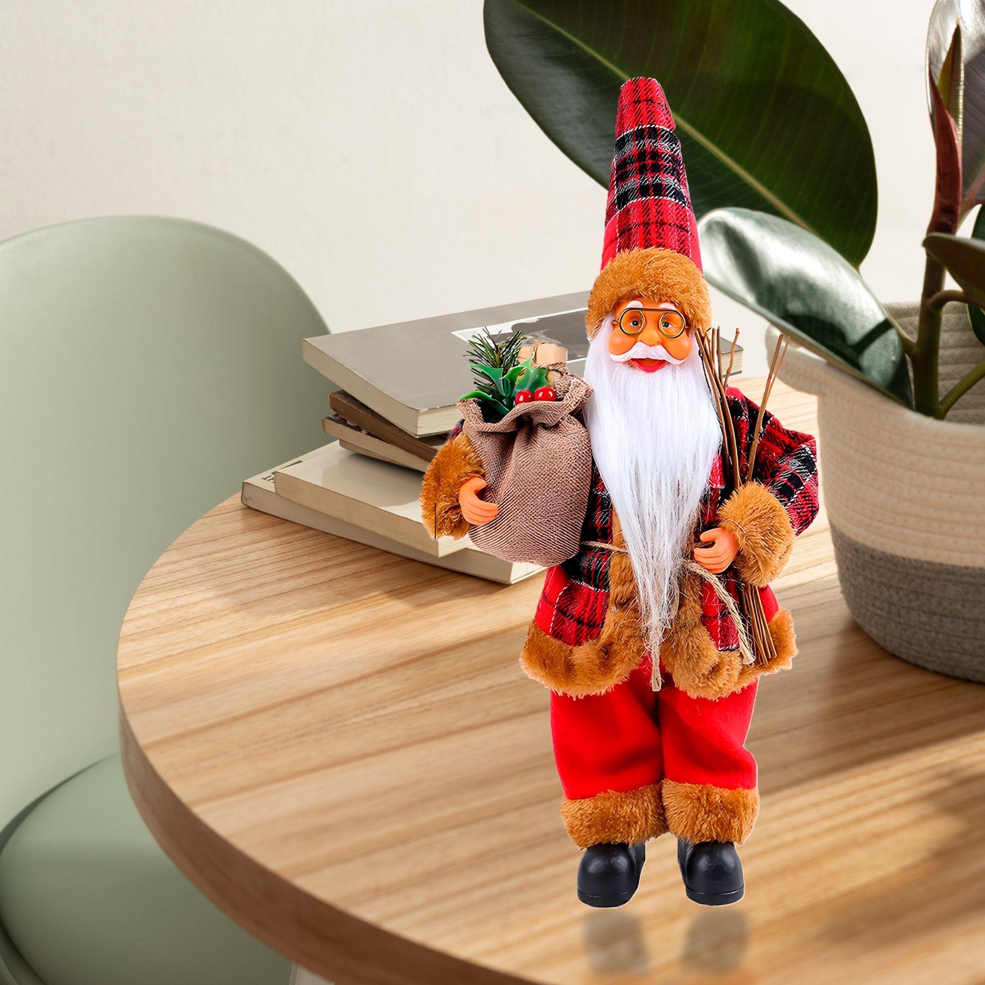 Viejito Pascuero Mono Muñeco Navideño De Decoracion Adorno-4