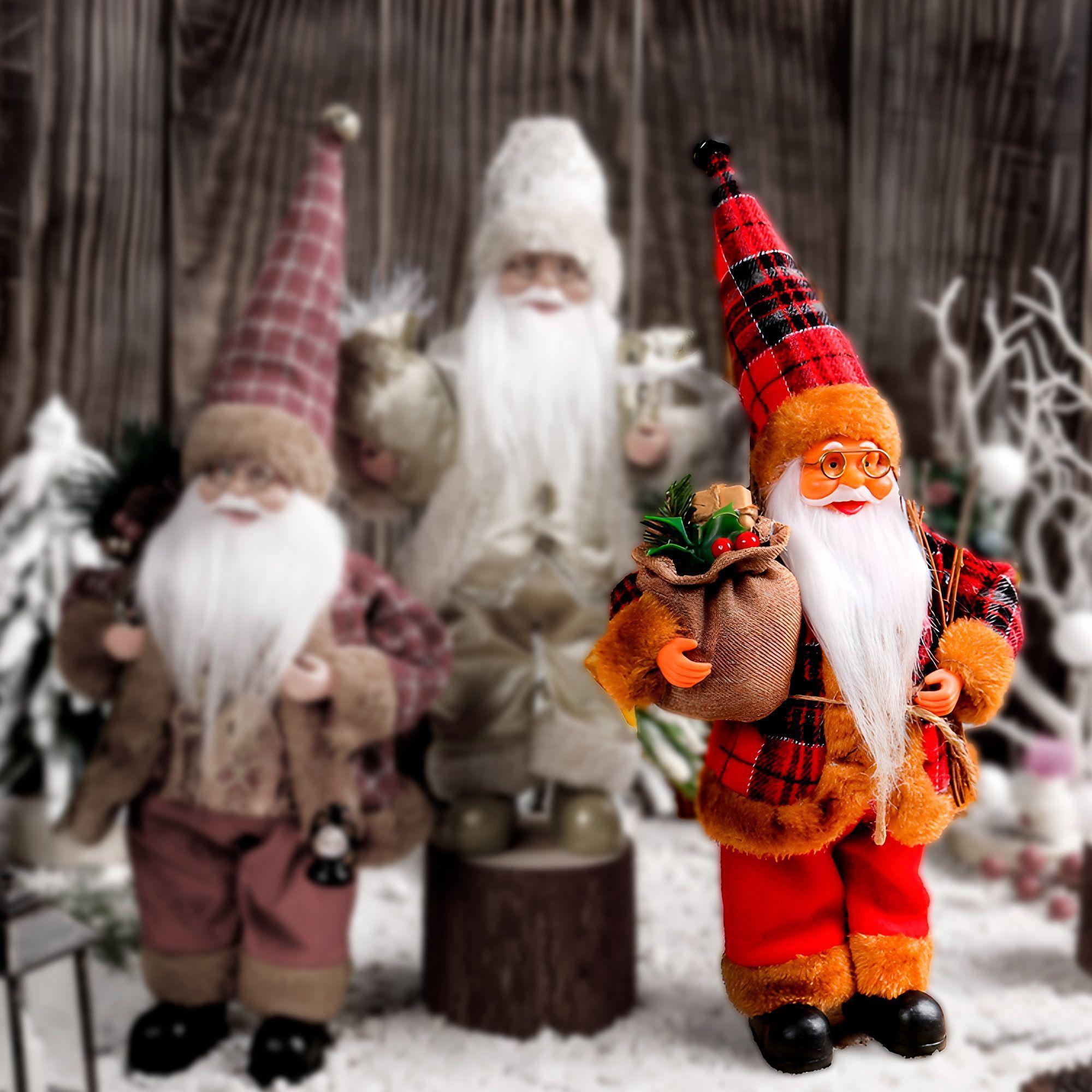 Viejito Pascuero Mono Muñeco Navideño De Decoracion Adorno-7