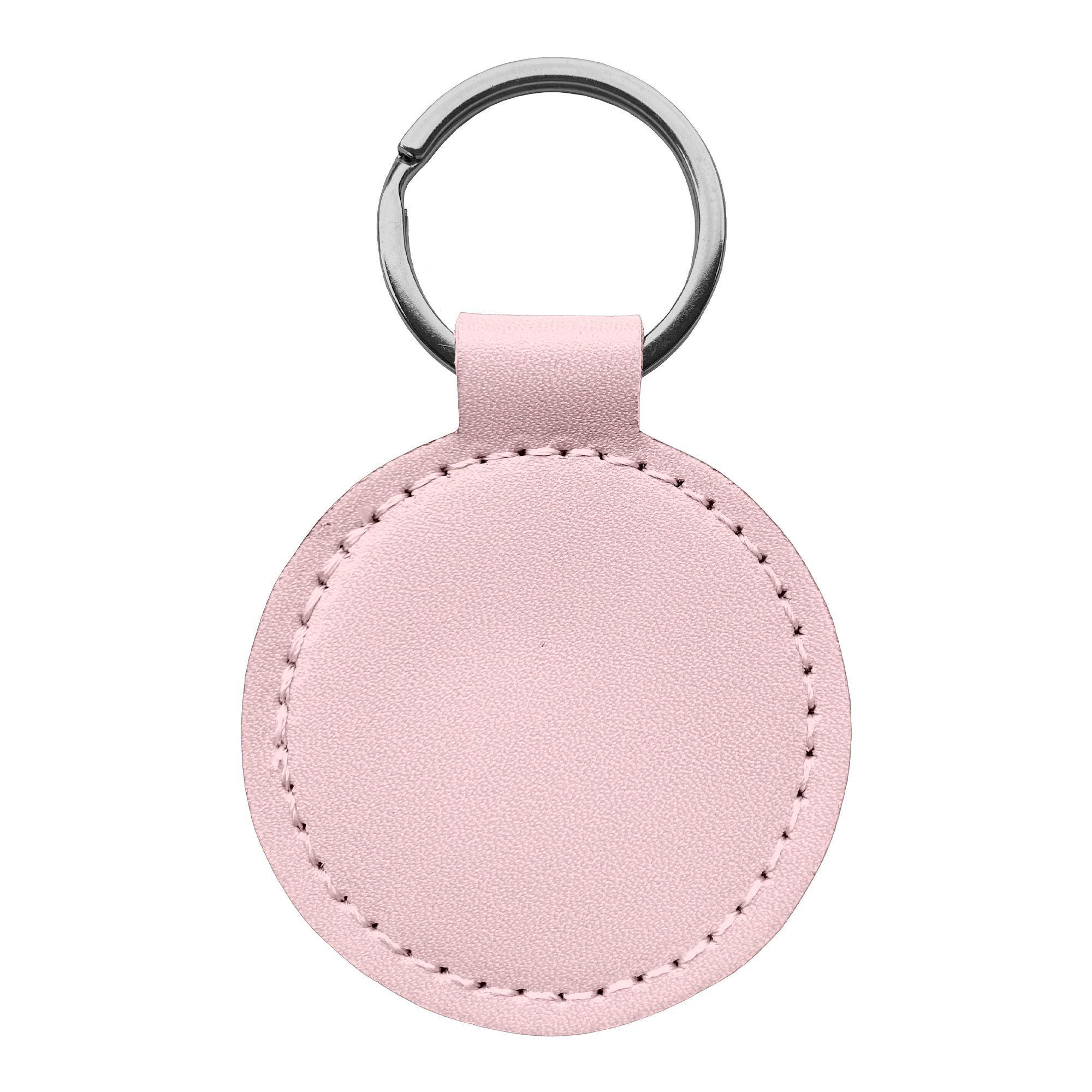 Llavero Sublimable Eco Cuero Redondo Personalizable X10-2