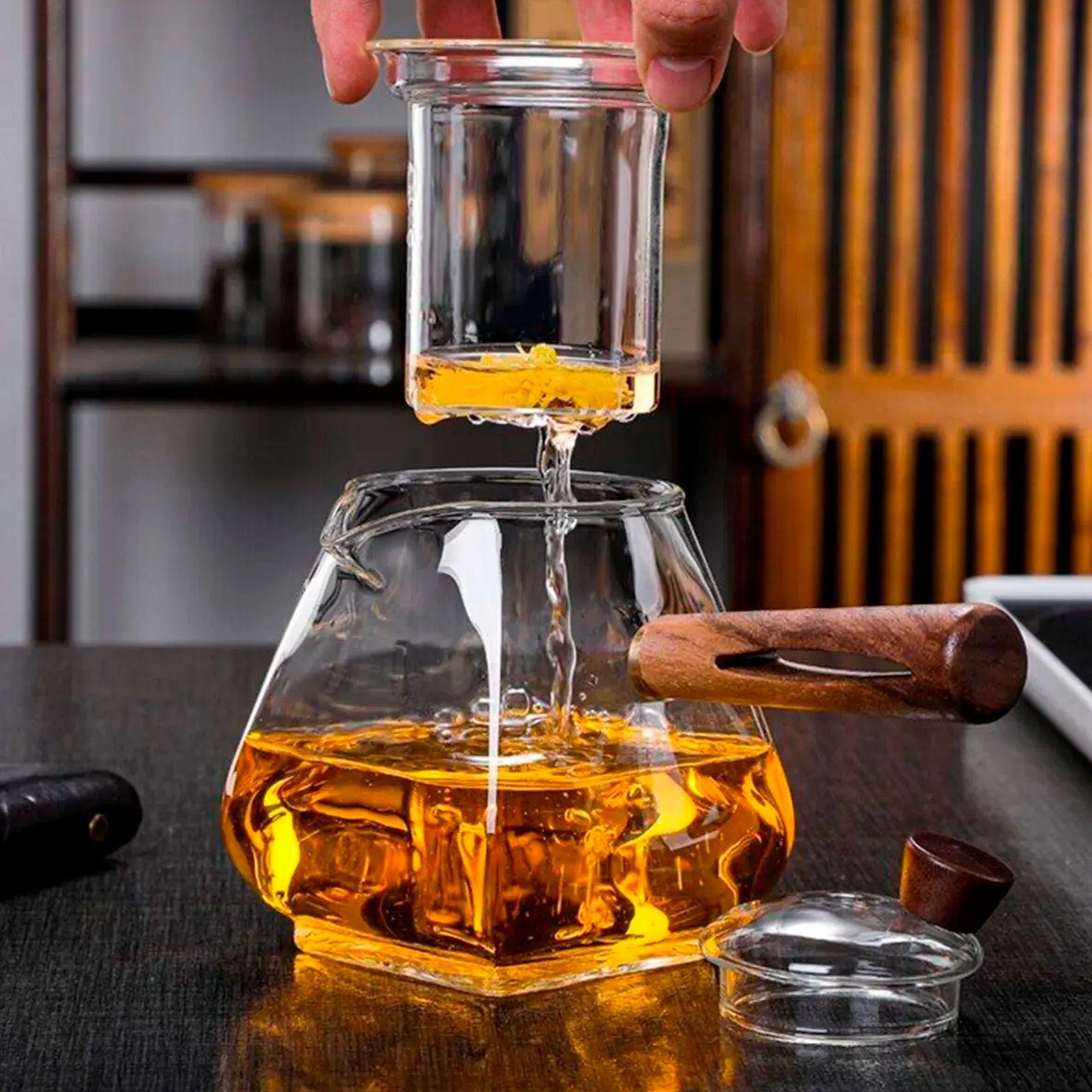 Tetera Infusora De Vidrio Con Filtro Para Té Hierbas 700 Ml-2