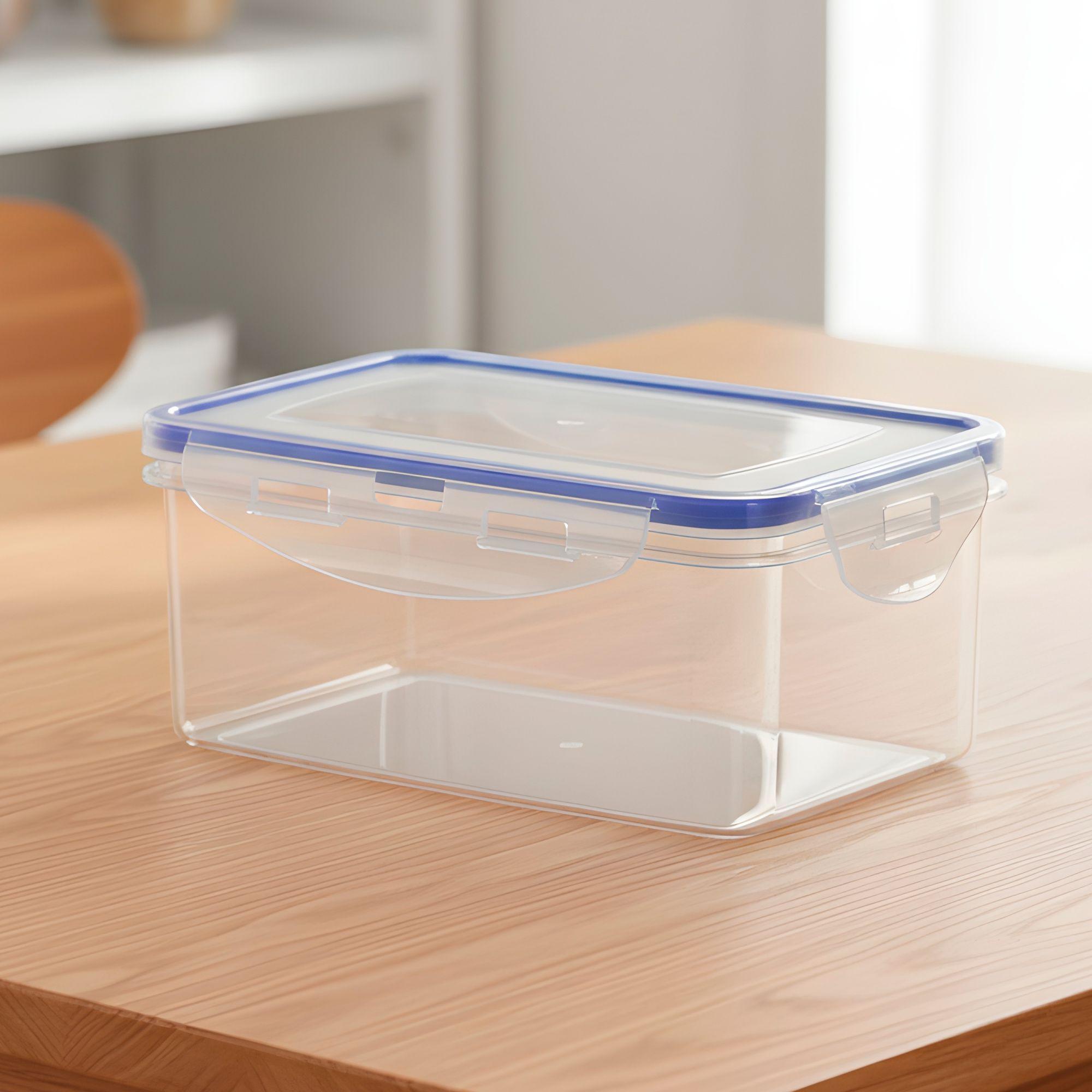 3 Taper Contenedor Hermético Plástico 1000ml Comida Almuerzo-1