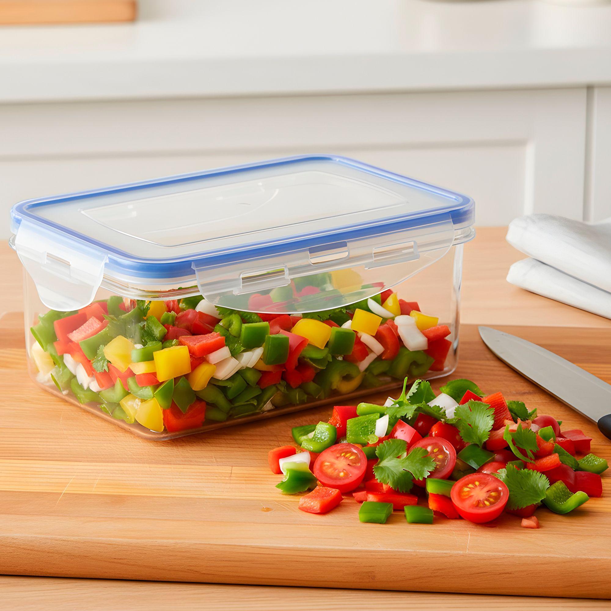 3 Taper Contenedor Hermético Plástico 1000ml Comida Almuerzo-3