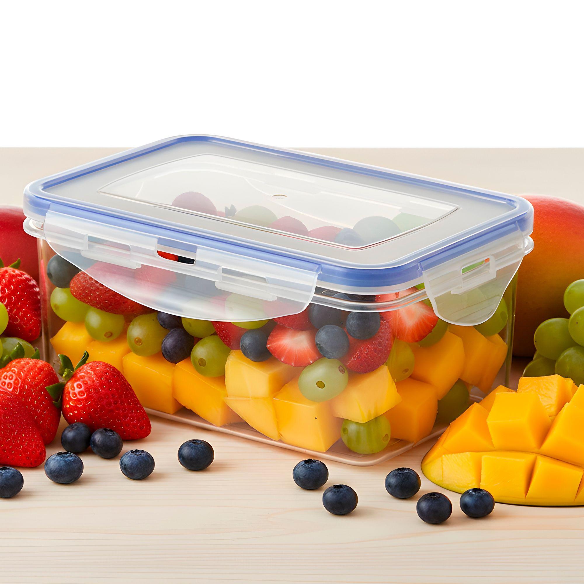 3 Taper Contenedor Hermético Plástico 1000ml Comida Almuerzo-5