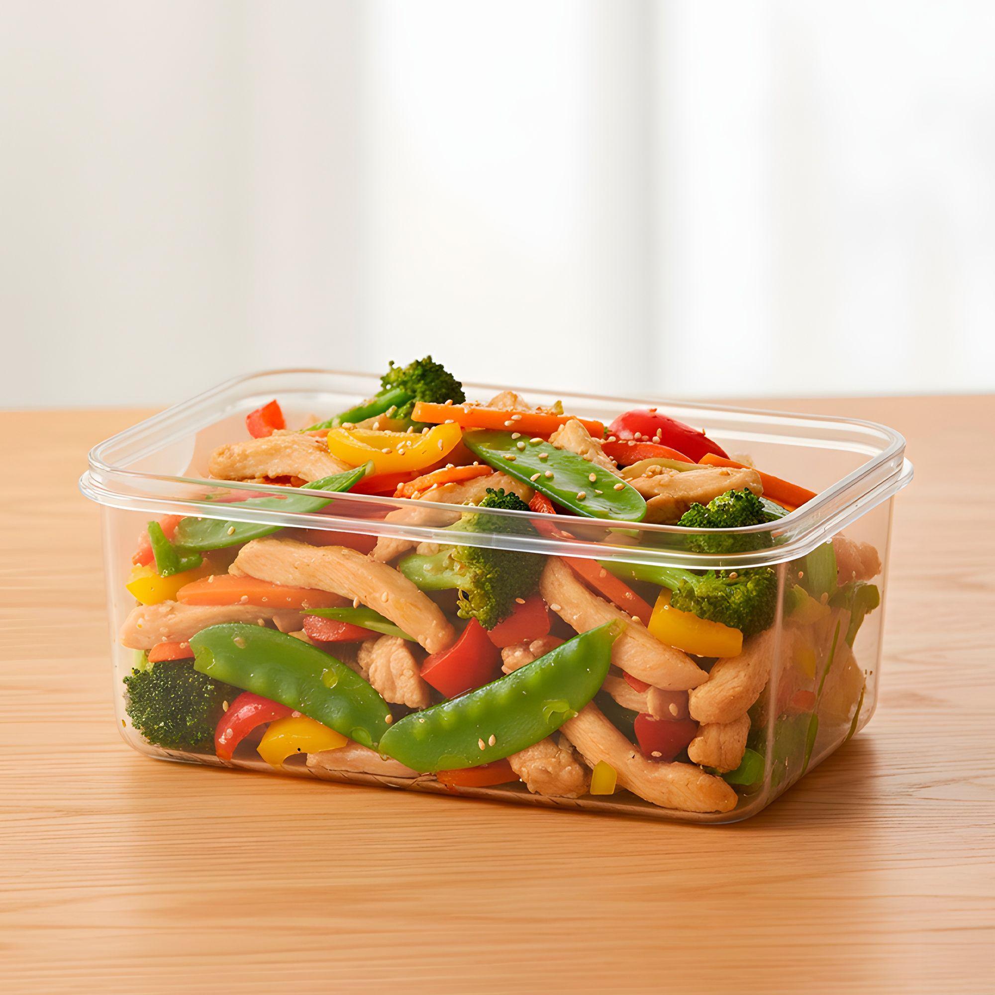 3 Taper Contenedor Hermético Plástico 1000ml Comida Almuerzo-7