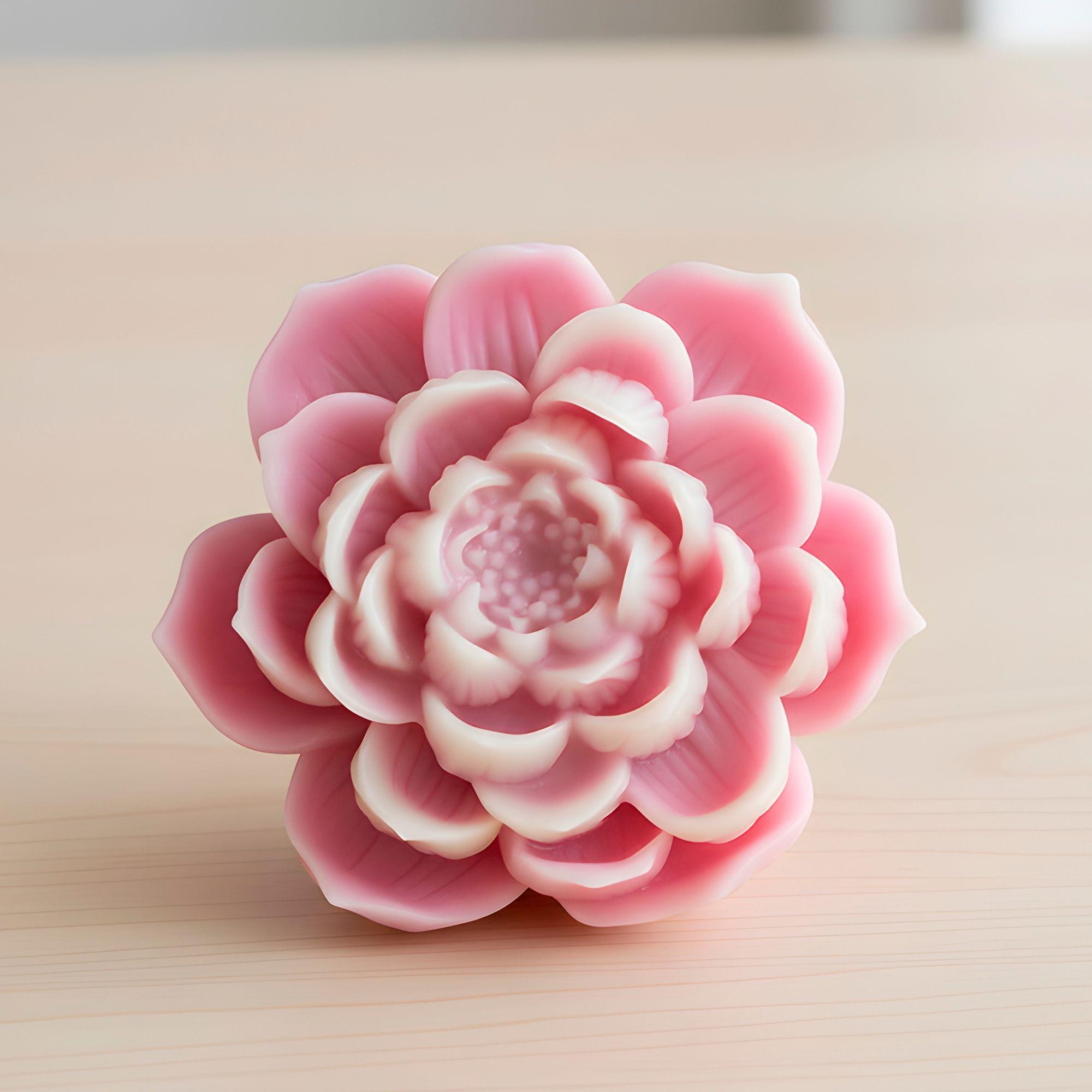 3 Moldes Silicona Flor De Loto Velas 9 X 8 5 Cm-6