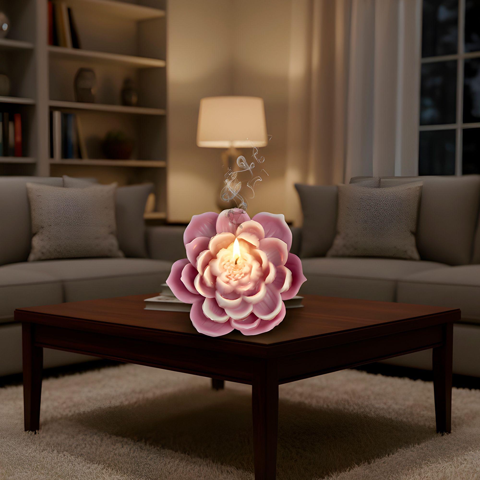 3 Moldes Silicona Flor De Loto Velas 9 X 8 5 Cm-7