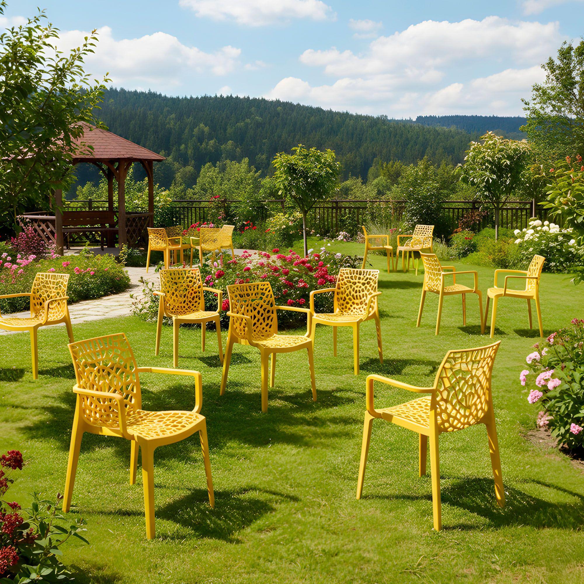 Sillas Comedor Terraza Exterior Resistente Lavables Colores 4u-3