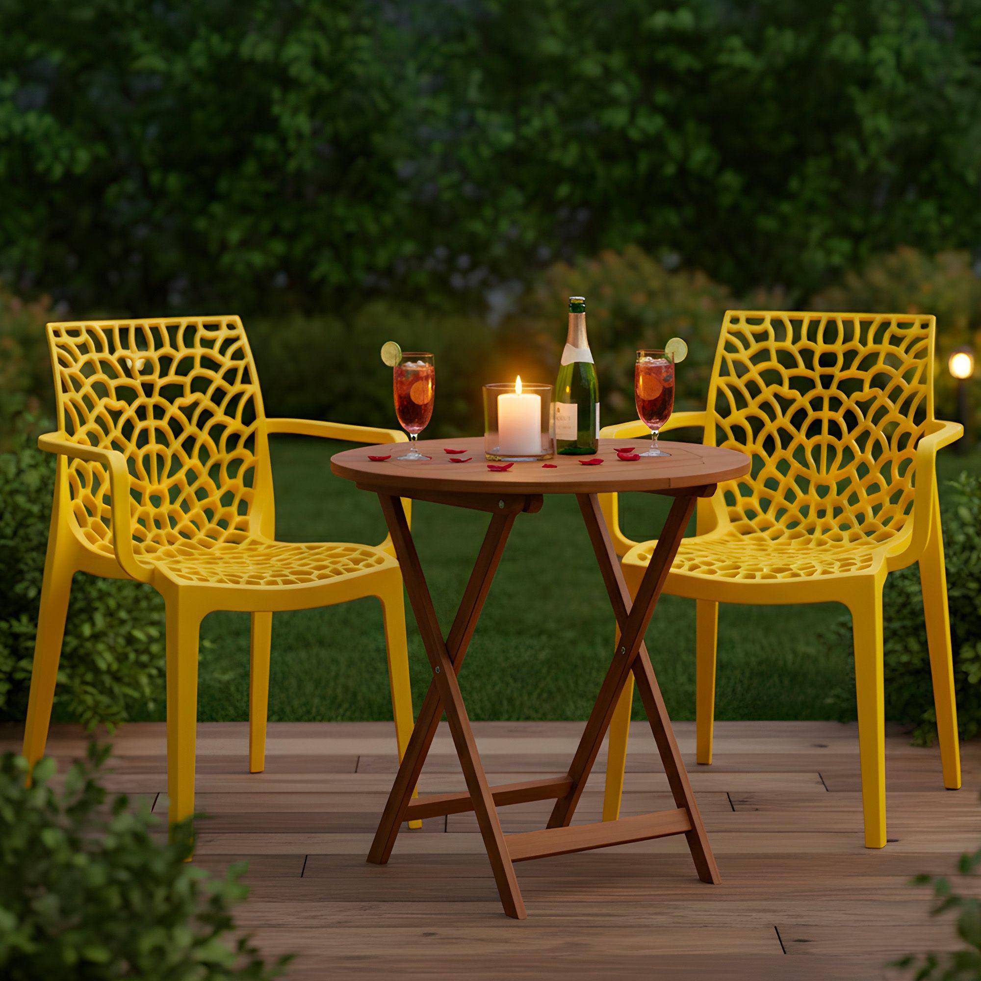 Sillas Comedor Terraza Exterior Resistente Lavables Colores 4u-7