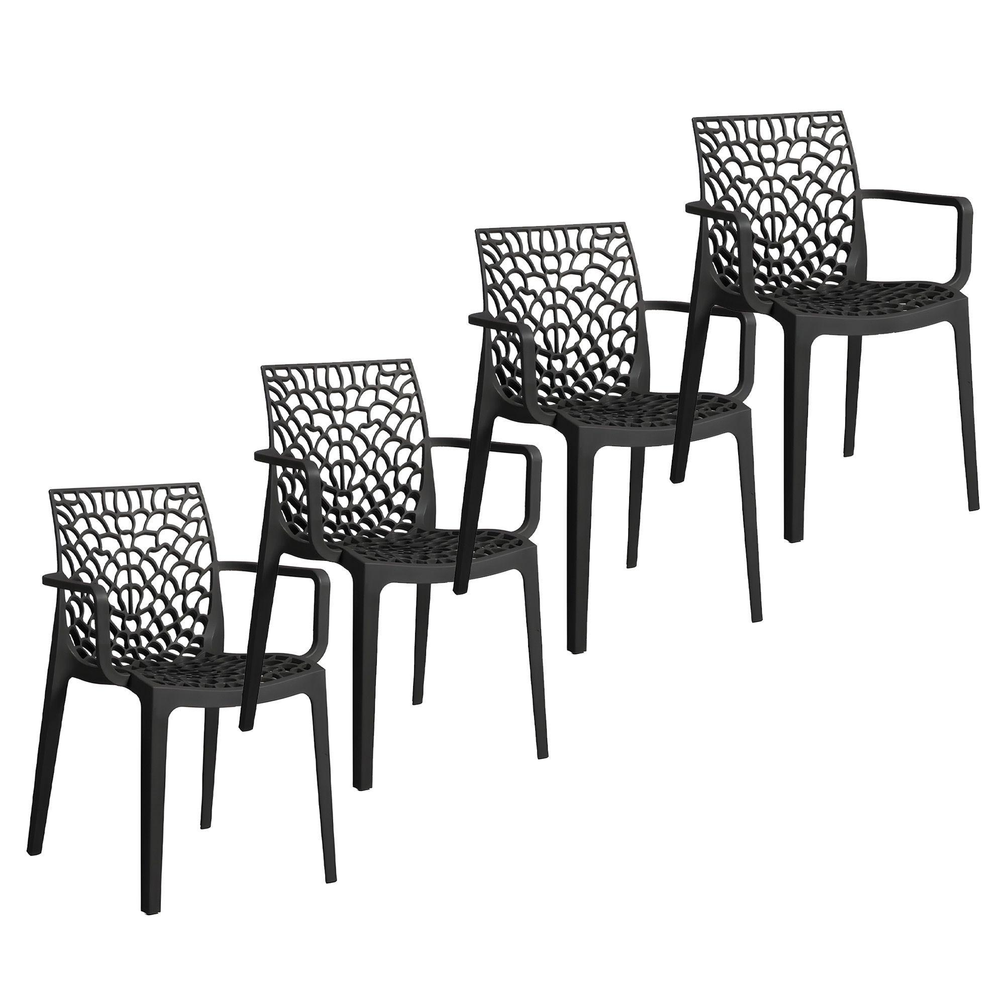 Sillas Comedor Terraza Exterior Resistente Lavables Colores 4u-0