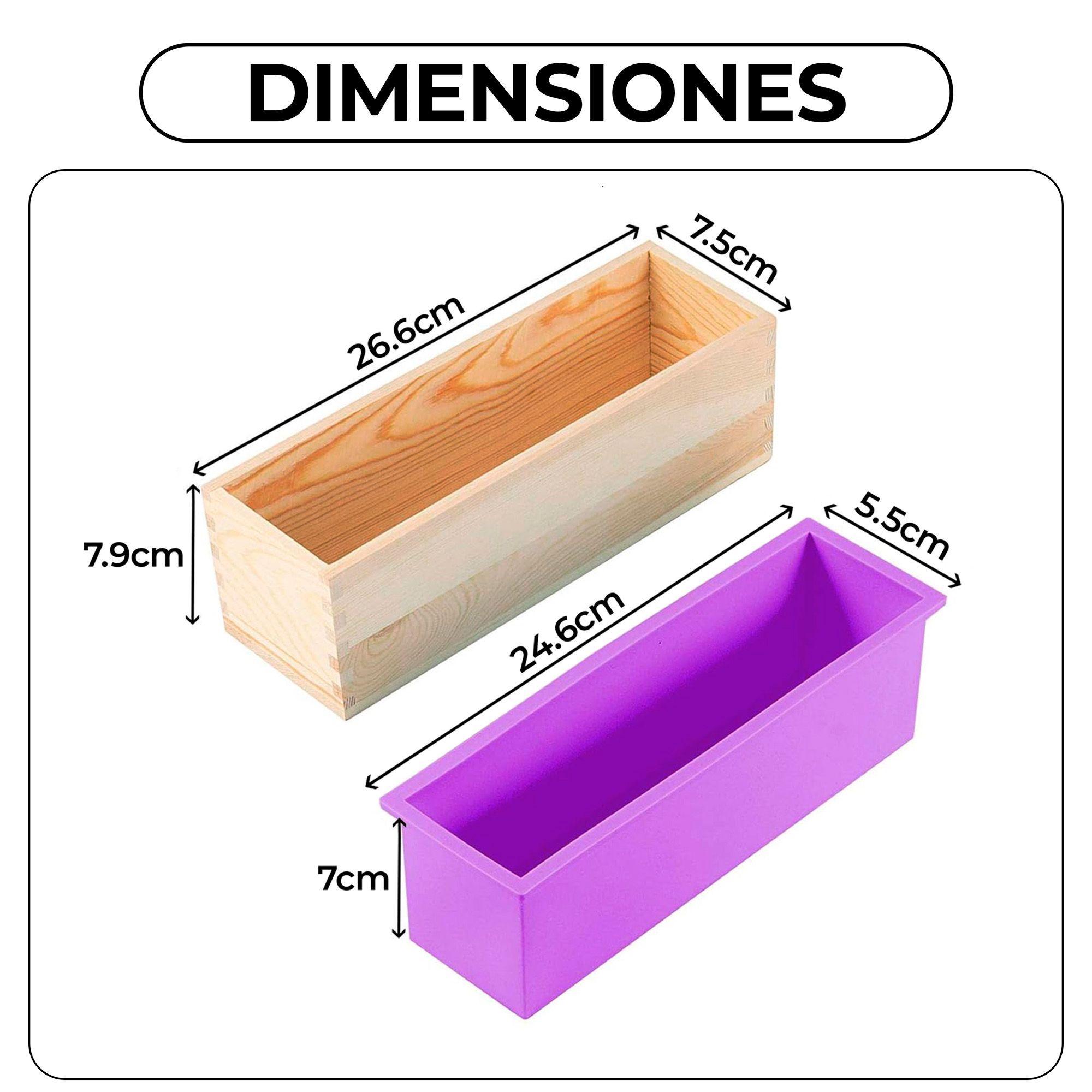 Molde De Jabón De Silicona Rectangulares De 1000g-1