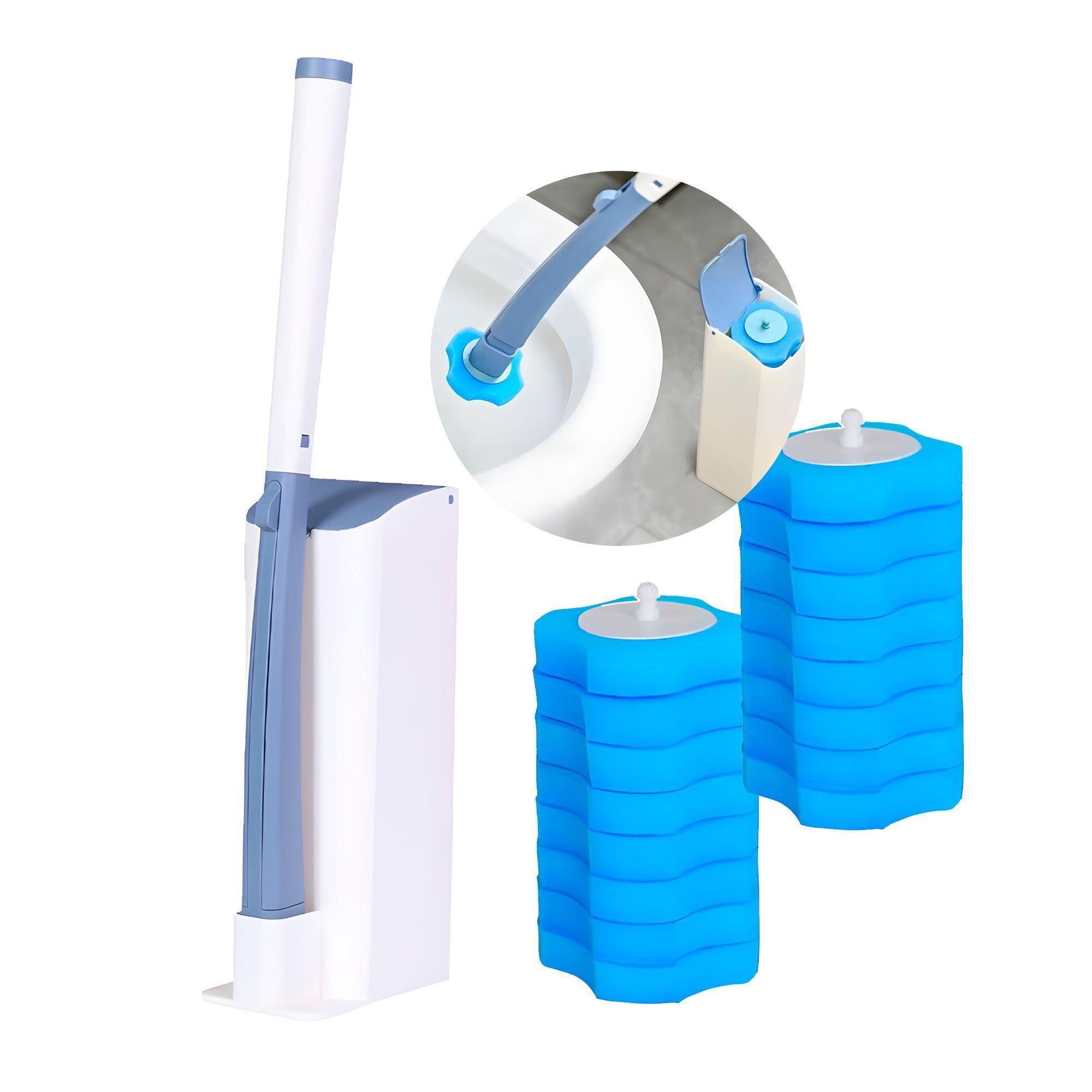 Cepillo Escobilla Wc Limpiador Baño Inodoro 16 Cargas-0