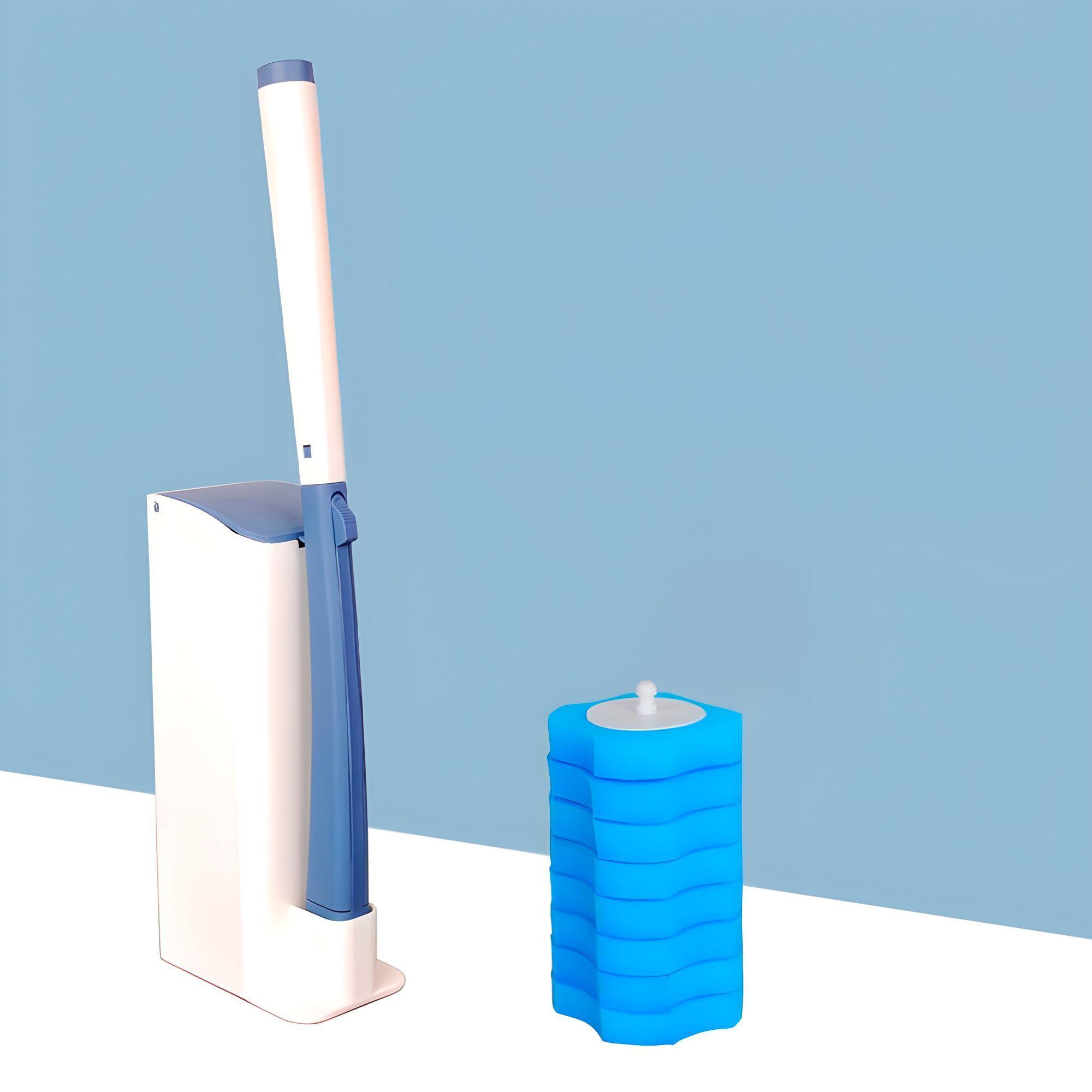 Cepillo Escobilla Wc Limpiador Baño Inodoro 16 Cargas-4