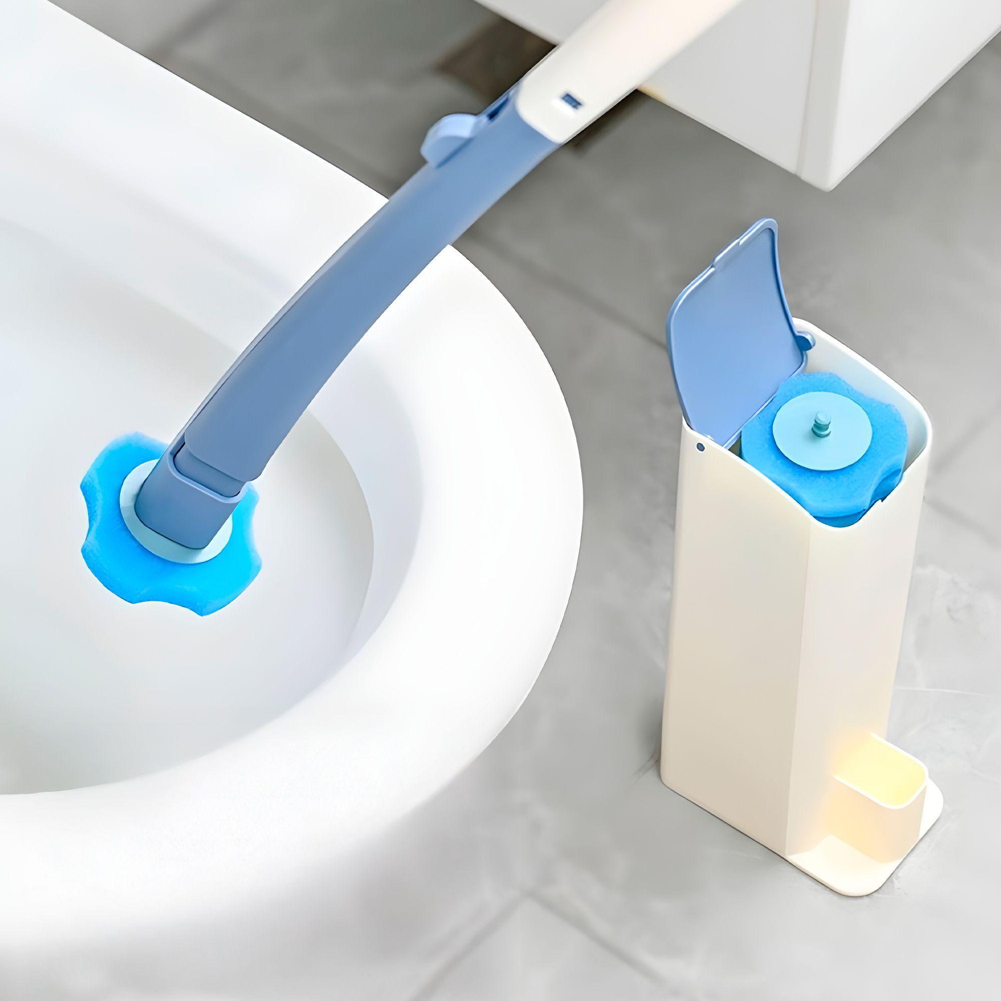 Cepillo Escobilla Wc Limpiador Baño Inodoro 16 Cargas-8