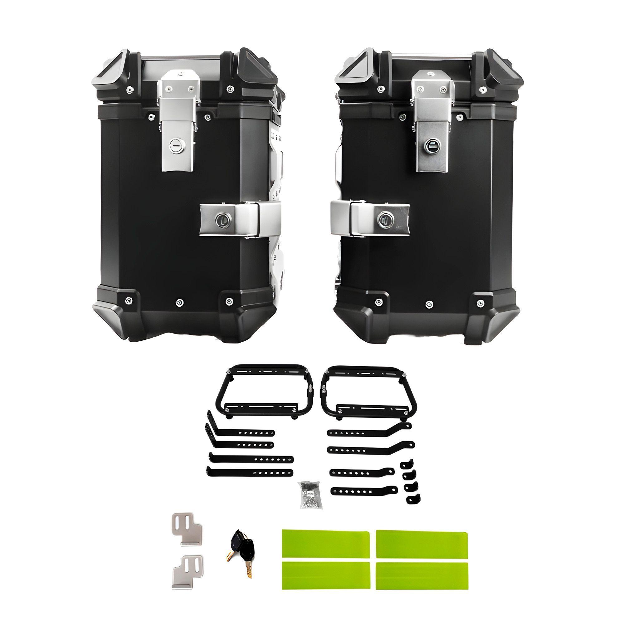 Maleta Top Case laterales Moto Motocicleta 38 Lt Anclaje-0